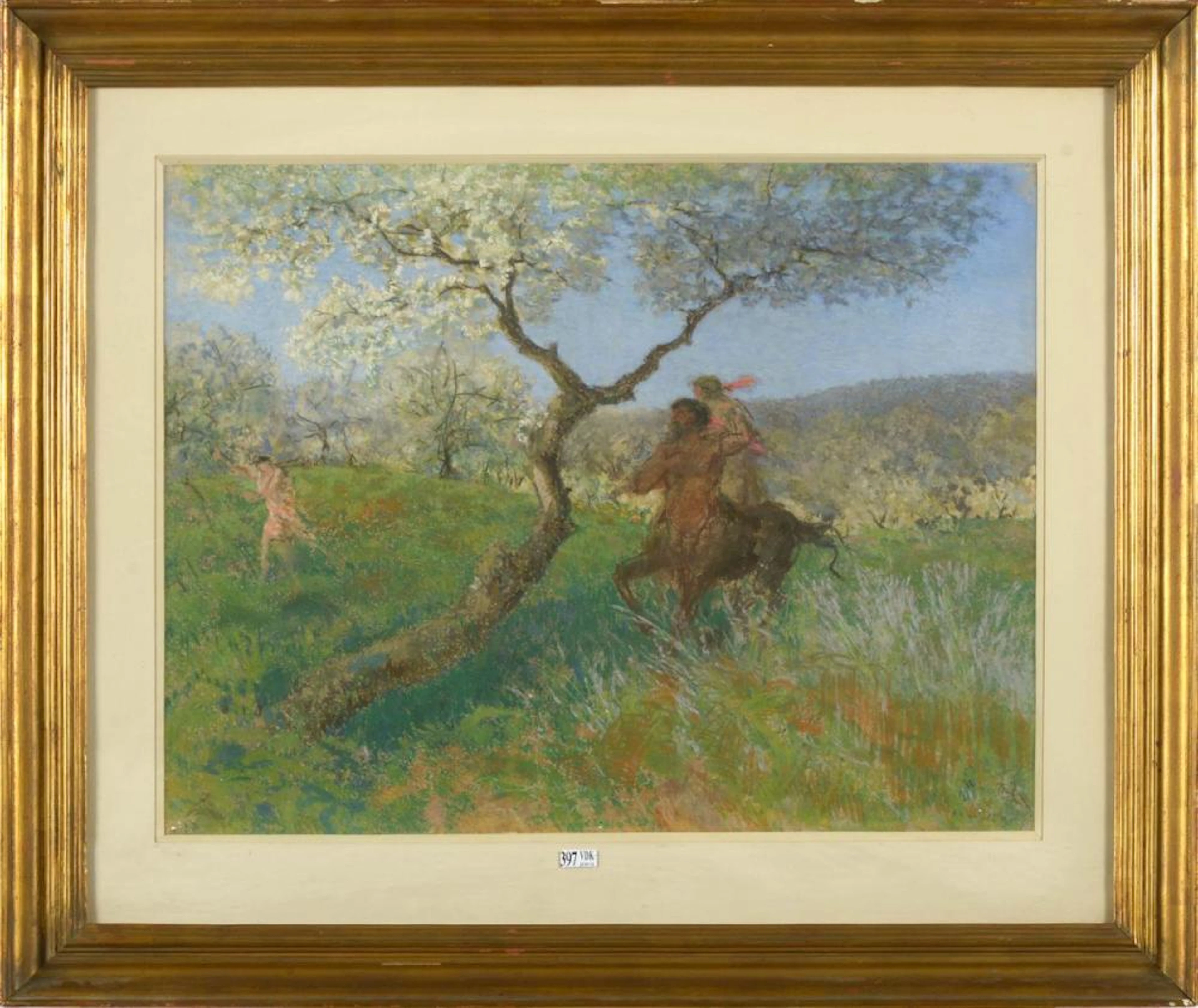 ROUSSEL KER XAVIER (1867 - 1944) "SCÈNE SYMBOLISTE ANIMÉE...
