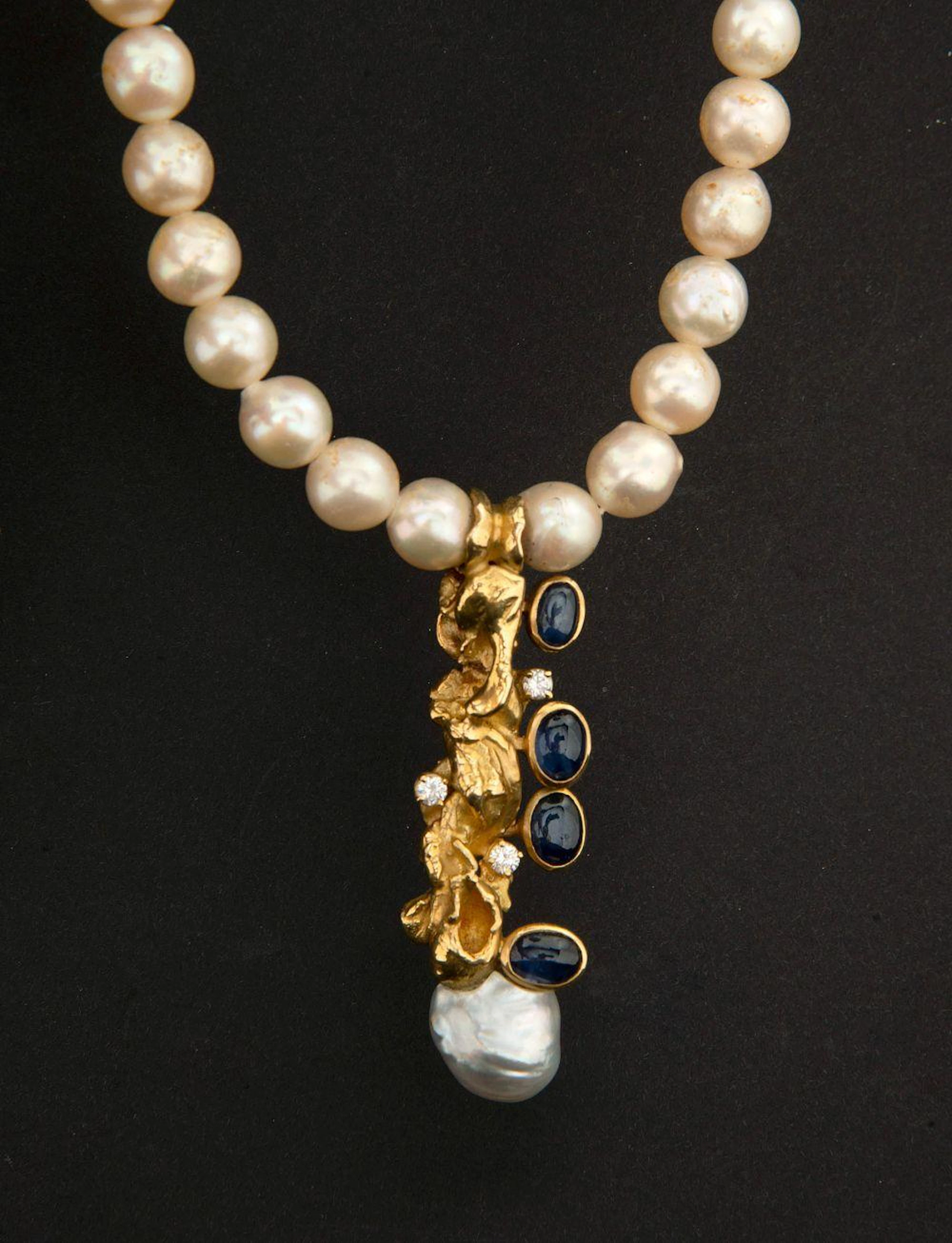 DEMARET Fernand (1929 - 2013) - Collier de perles et son...