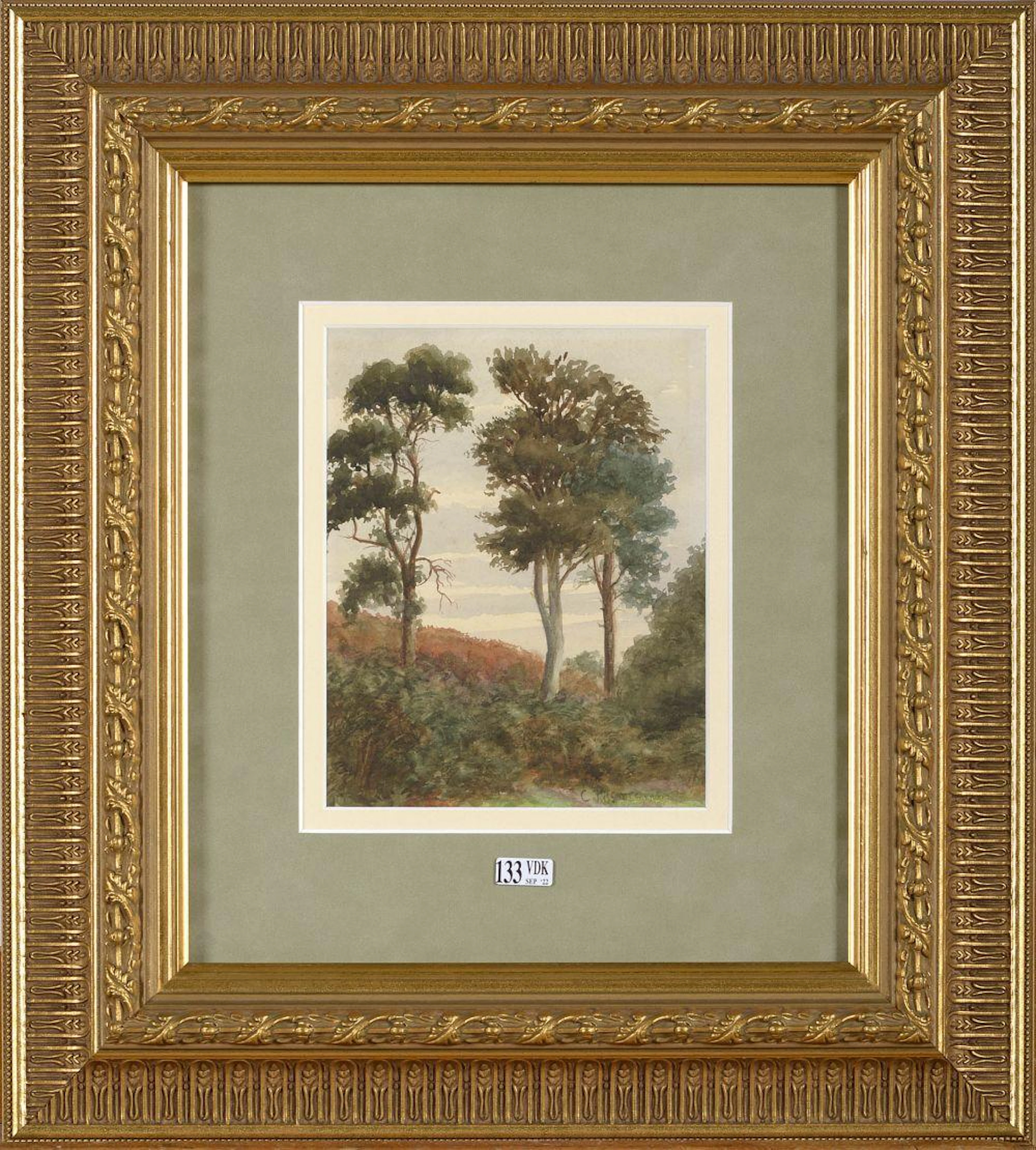 PISSARO CAMILLE (1830 - 1903) - "PAYSAGE À...