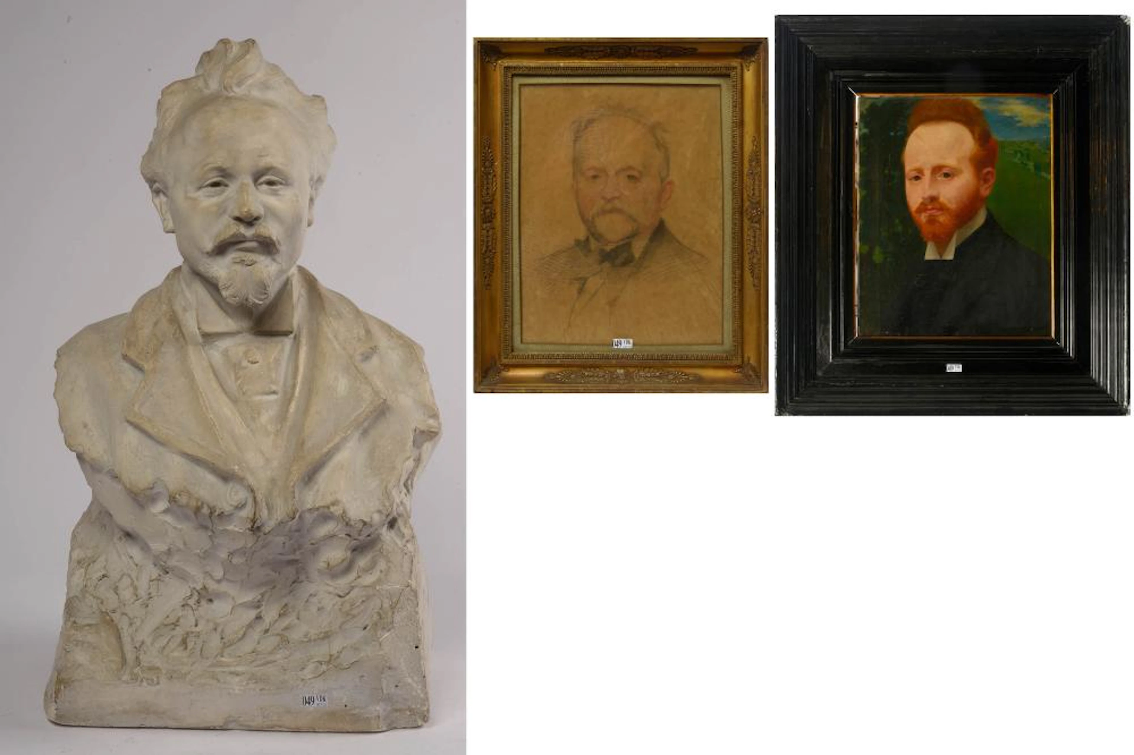 Sculptures Grand "Buste de Monsieur Eugène Bacha
