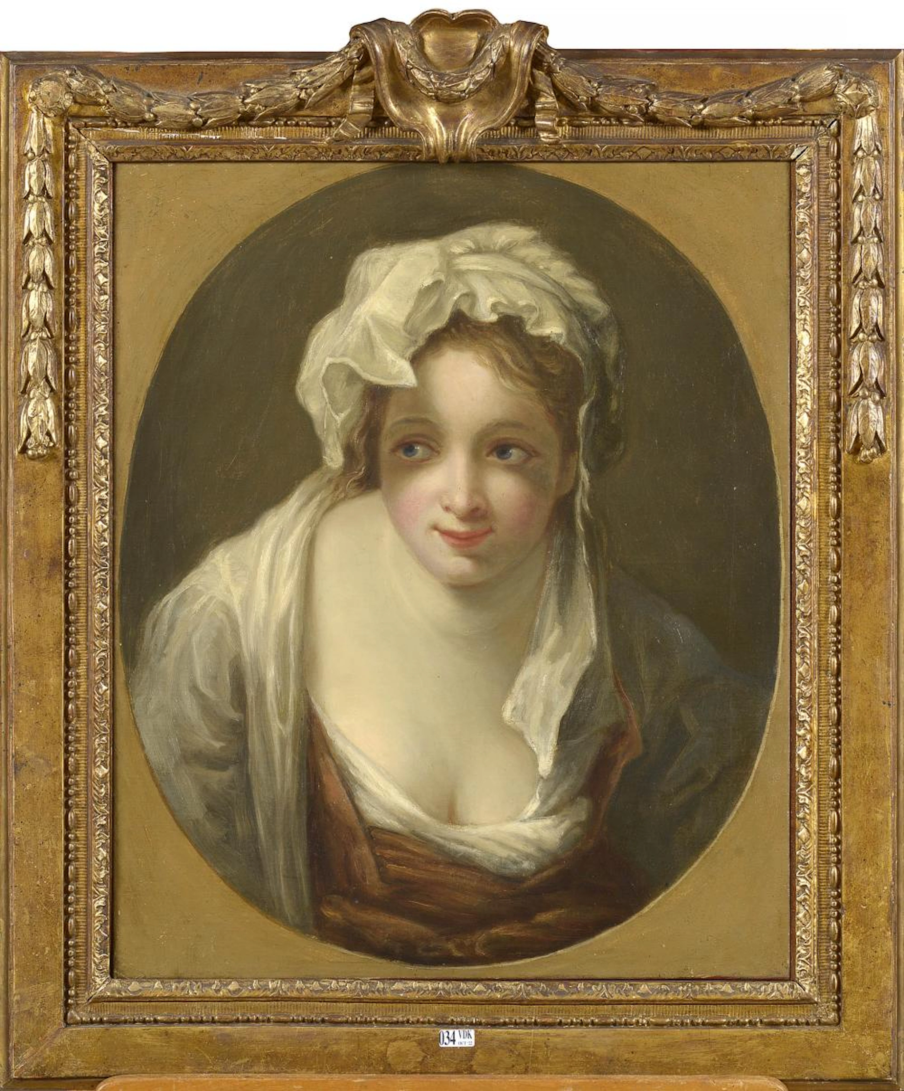 Tableaux Huile sur toile "Portrait de jeune femme"