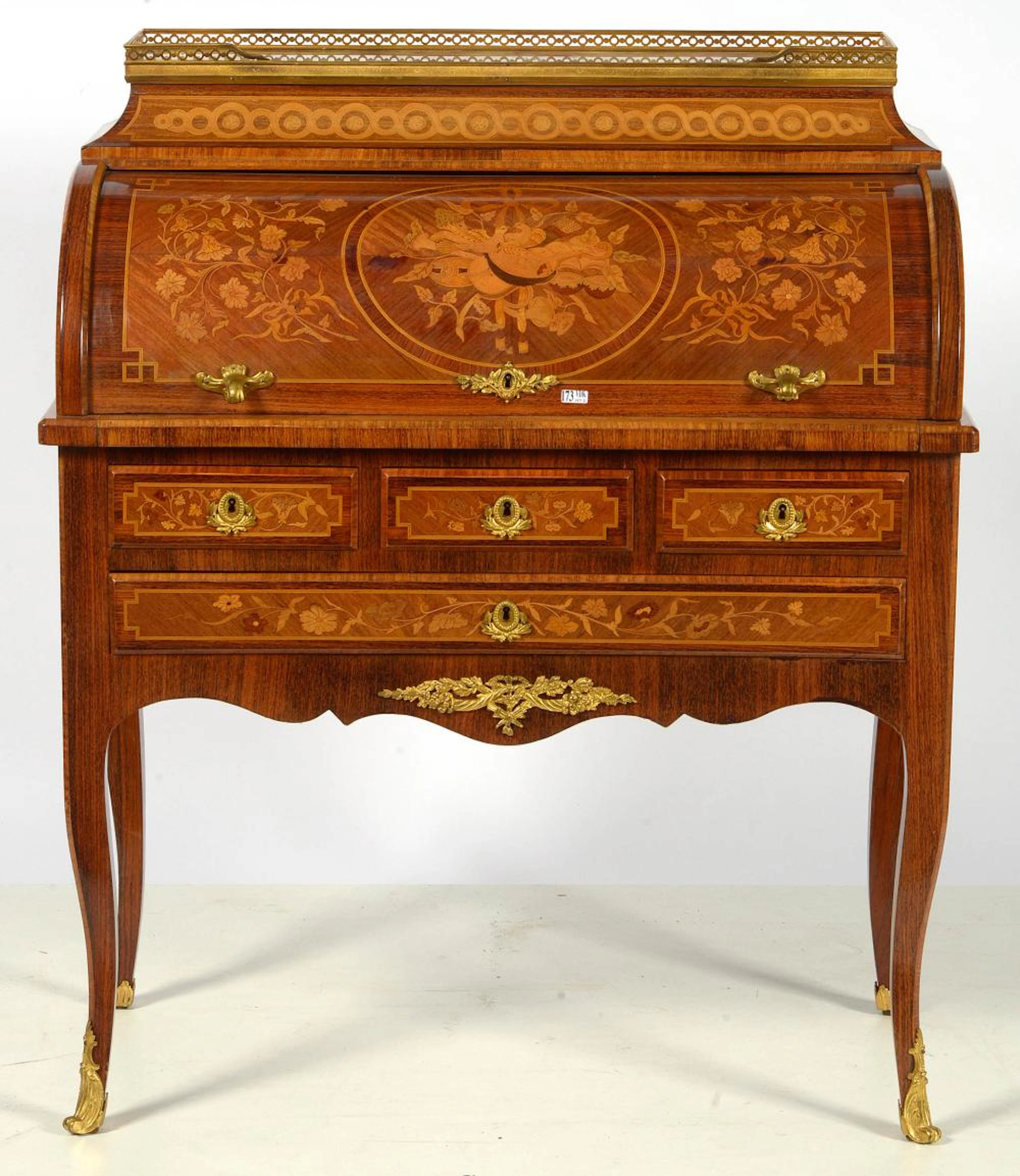 Mobilier Bureau à cylindre de style Transition en...