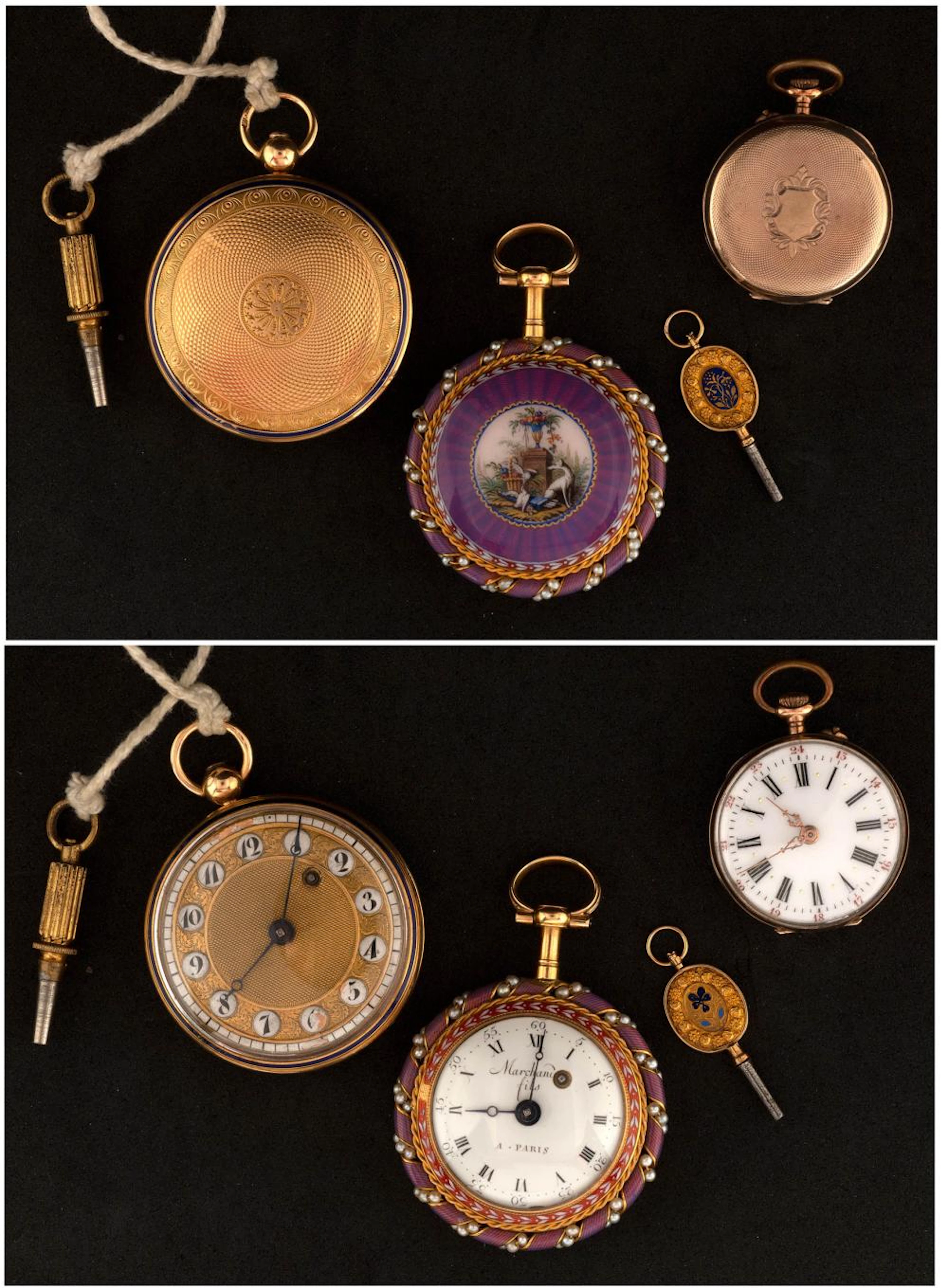 Horlogerie Trois montres gousset: Petite montre gousset...