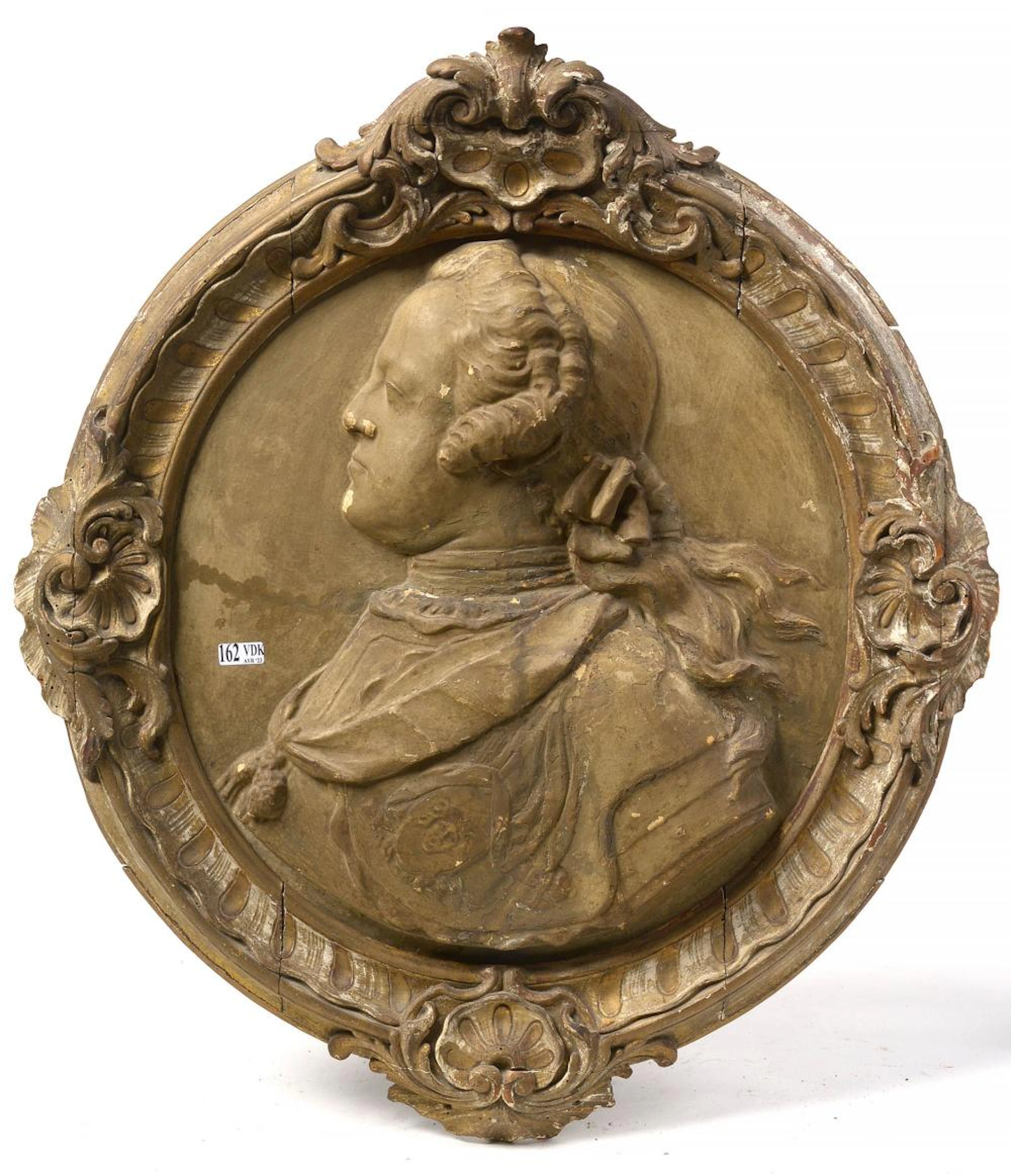DELVAUX Laurent (1696 - 1778) Sculptures Important bas-relief, médaillon e