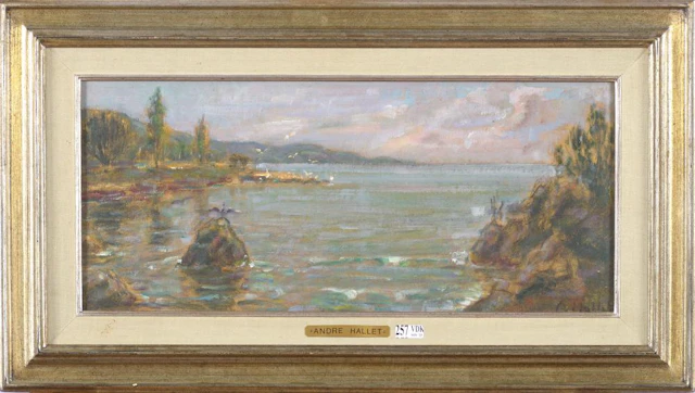 Tableaux HALLET André (1890 - 1959) Huile sur papier marouflé sur pa