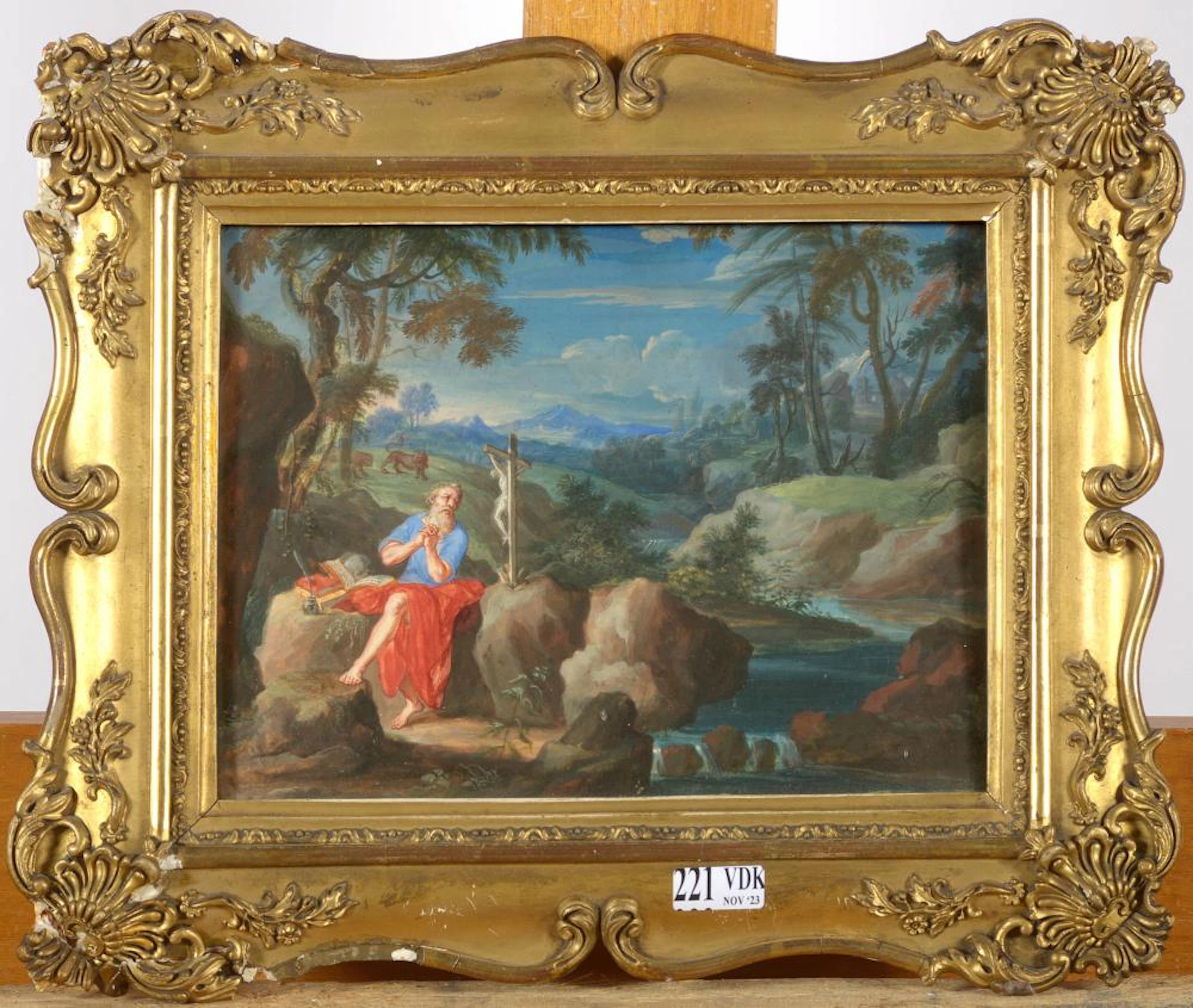 Gouaches MUZIANO Girolamo (1528 - 1592). D'après. "Saint Jérôme pénit