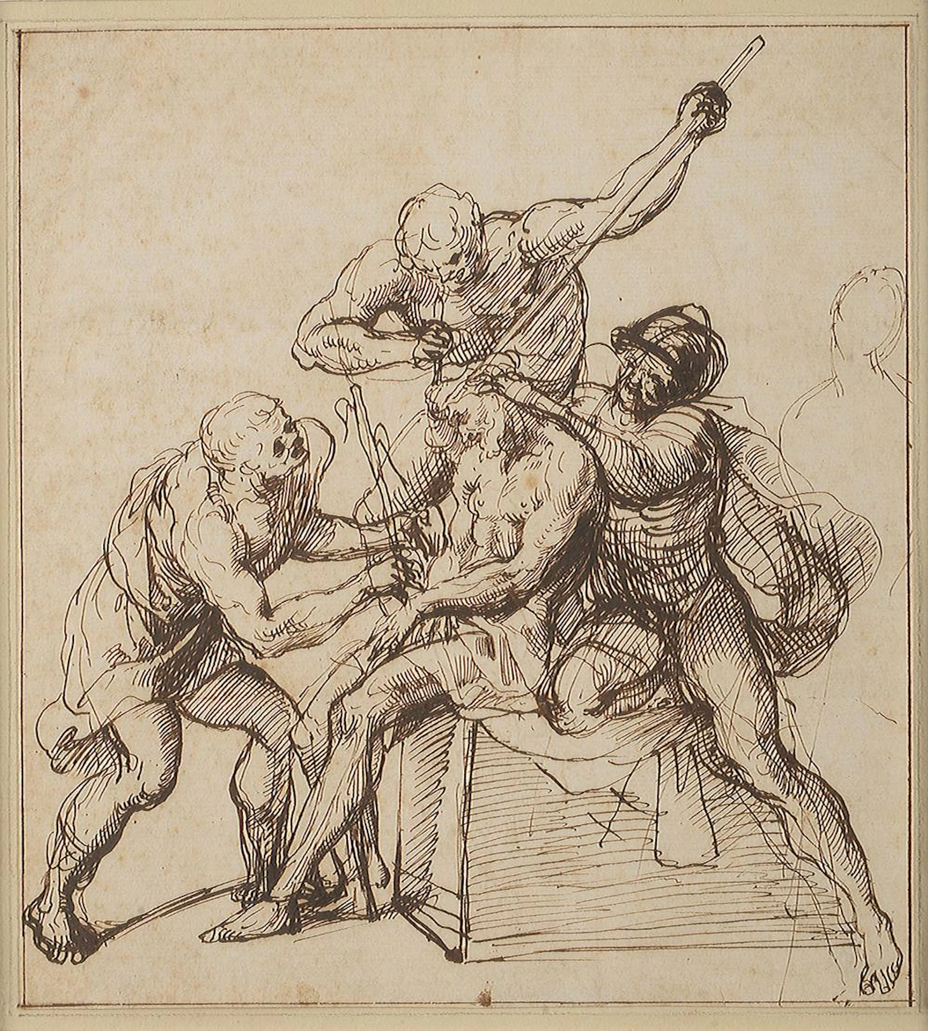 Dessins LE GUERCHIN (1591 - 1666). Attribué à. "Le couronnement d'épi