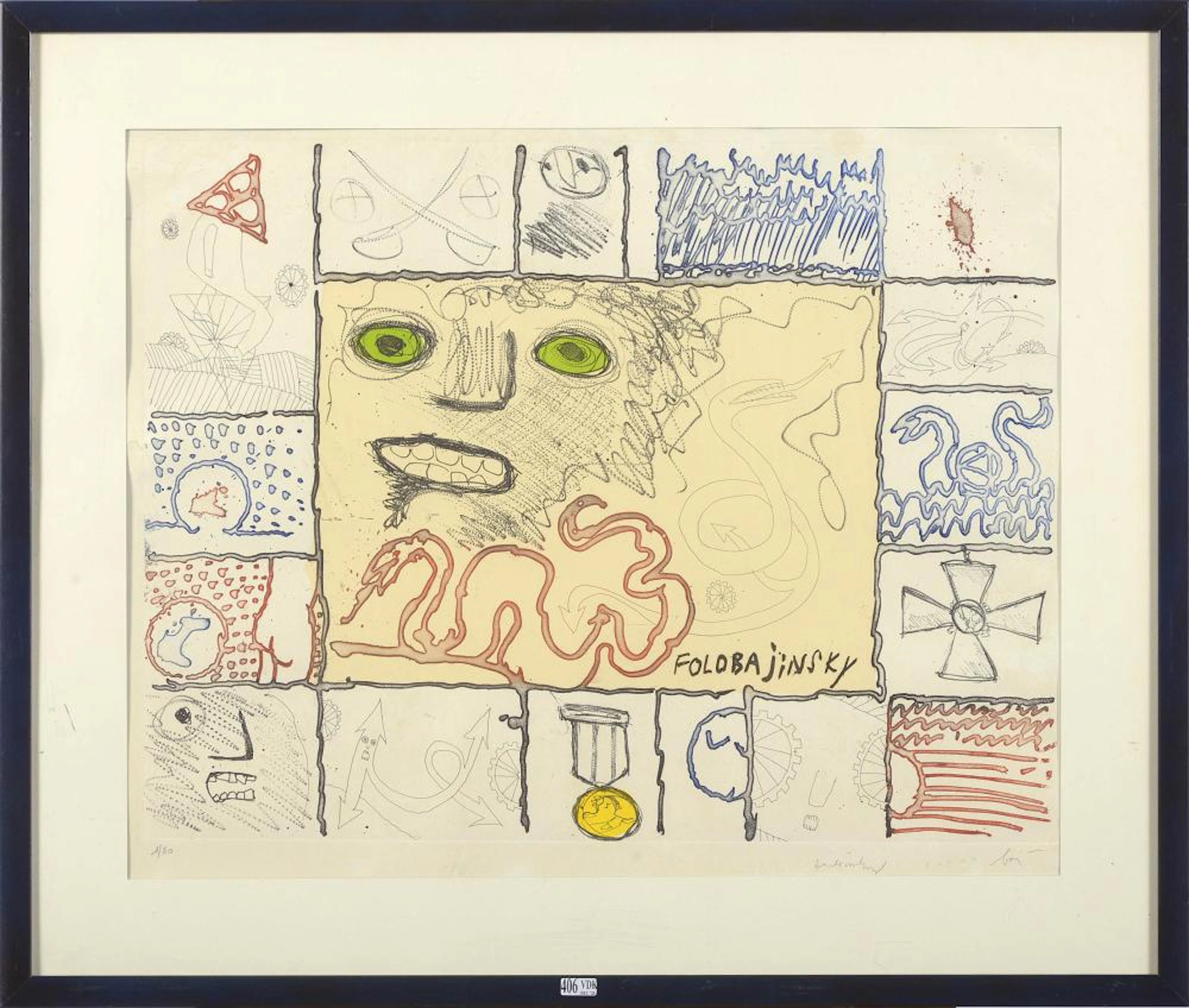 FOLON Jean-Michel (1934 - 2005), ALECHINSKY Pierre?