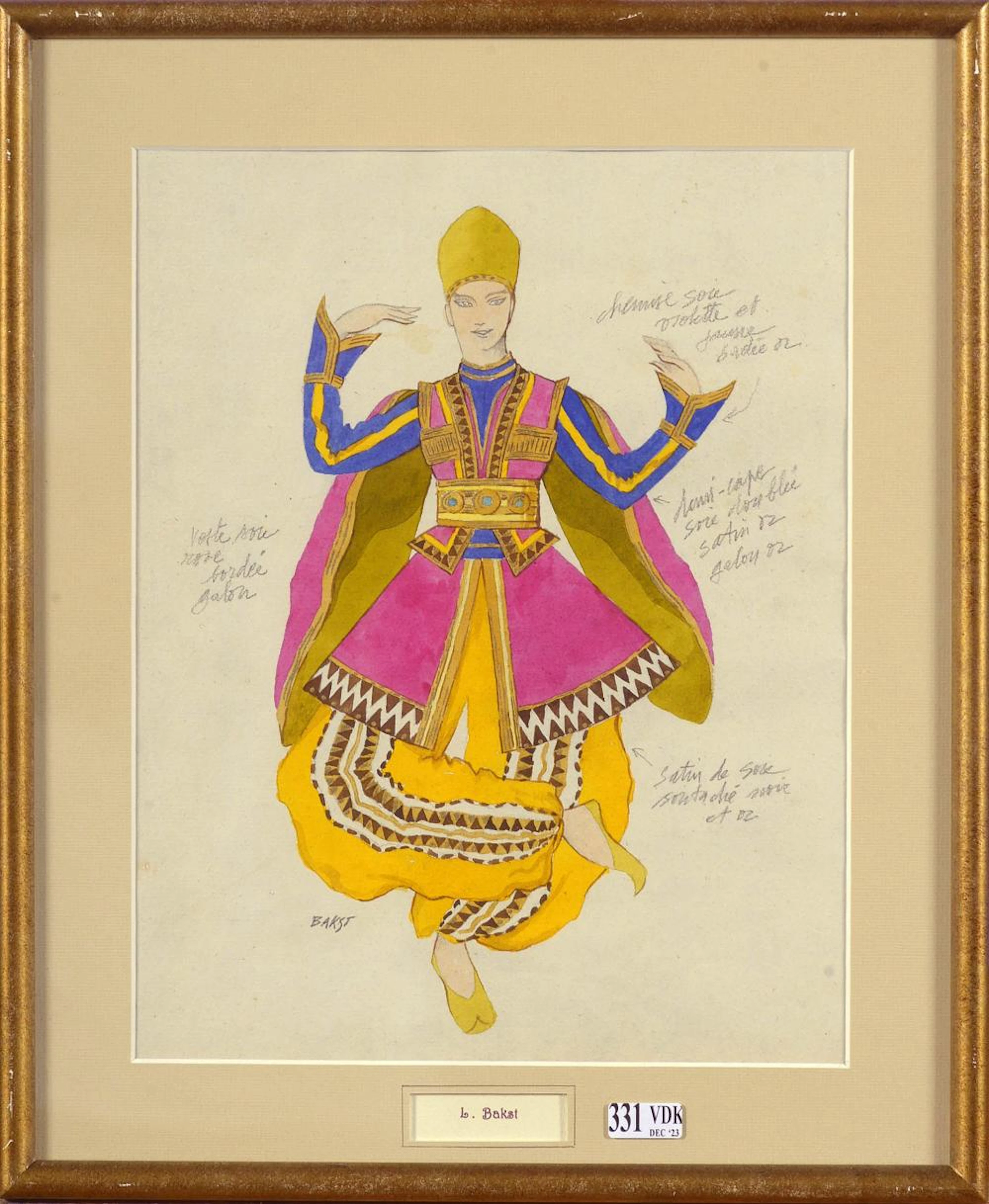 BAKST Léon (1866 - 1924) Atelier de