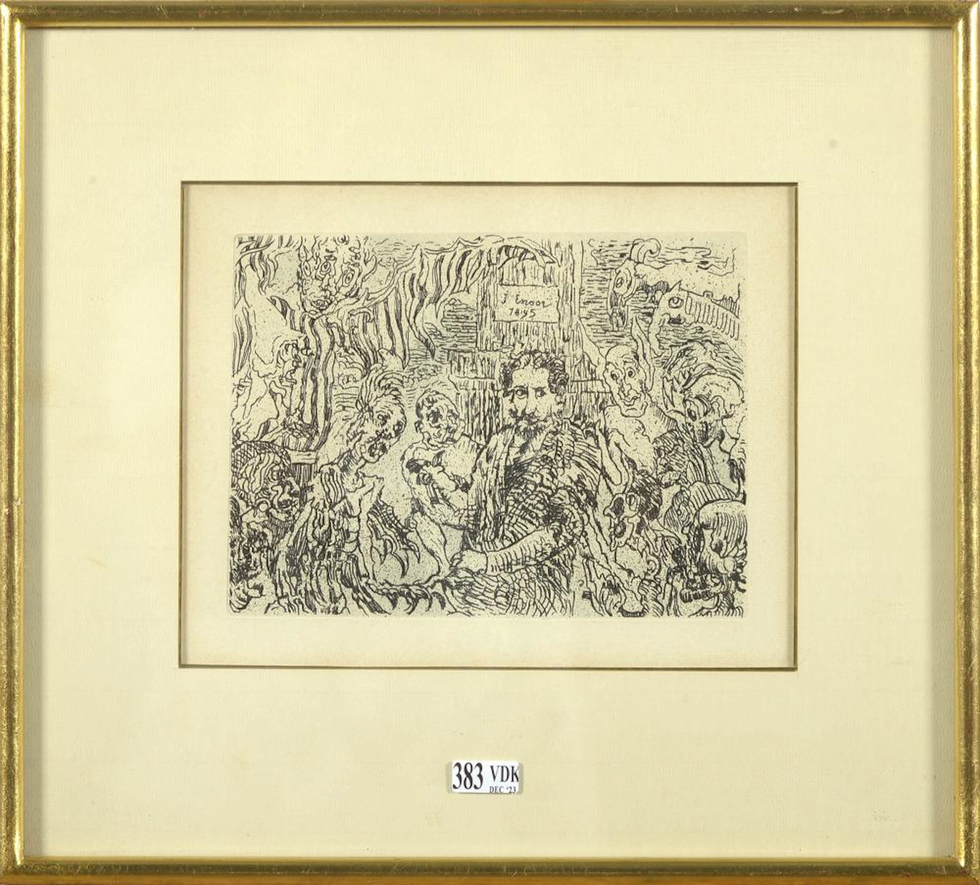 ENSOR James (1860 - 1949) "Démons me turlupinant" ?