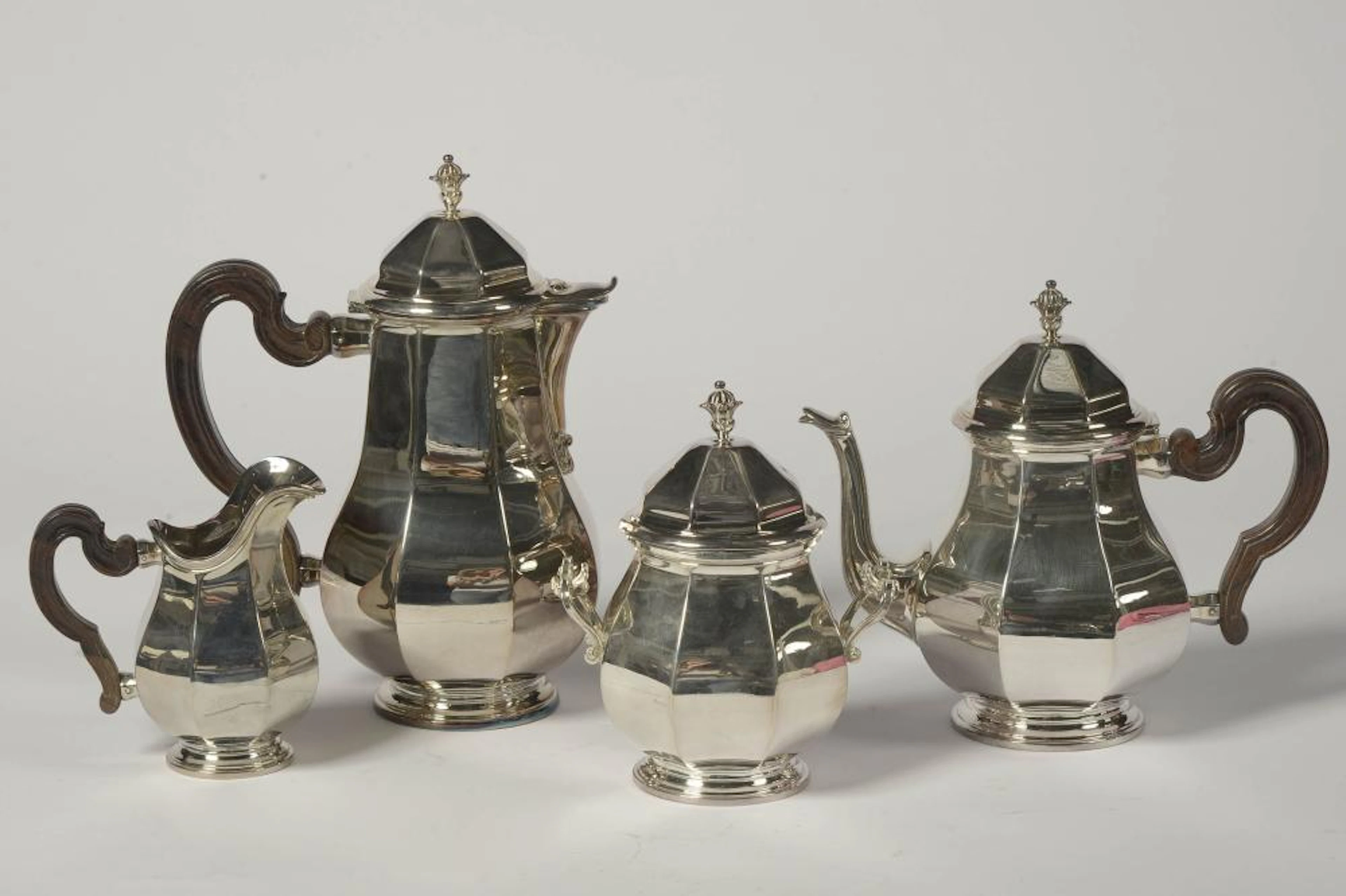 Service à thé et café quatre pièces en argent 835/?