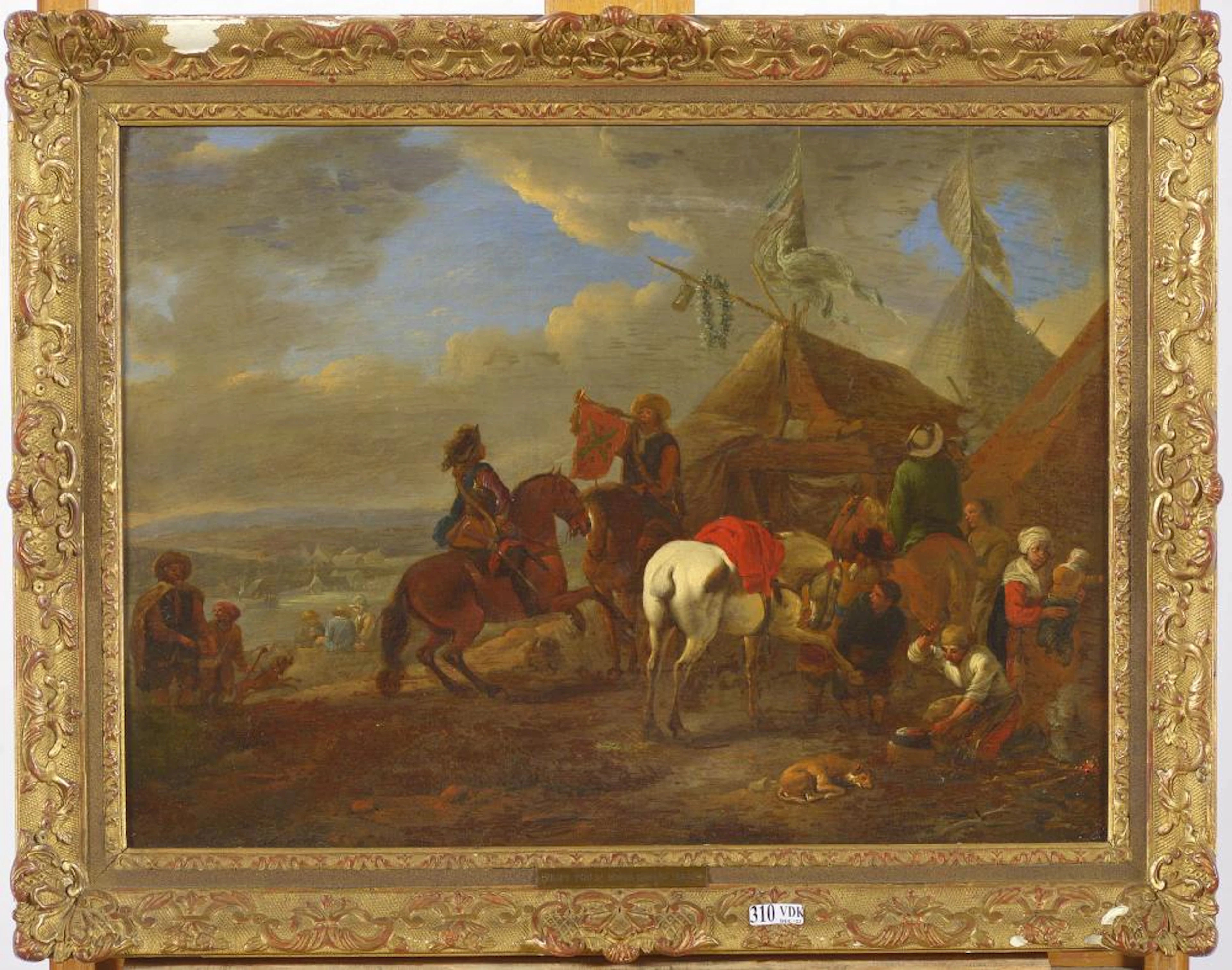 WOUWERMAN Philips (1619 - 1668). Entourage de. Hui?