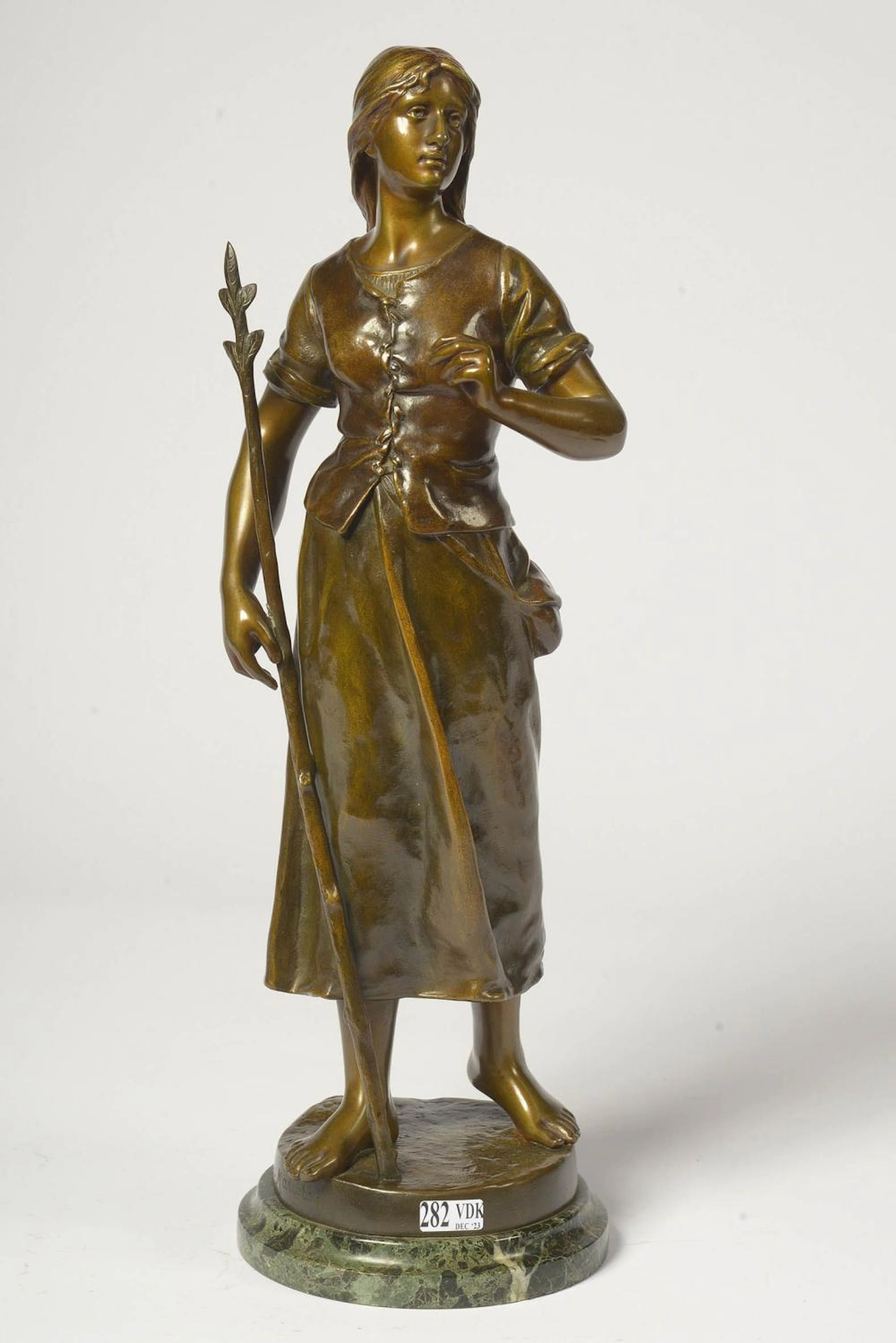 MARIOTON Eugène (1857 - 1933) "Jeanne d'Arc" en br?