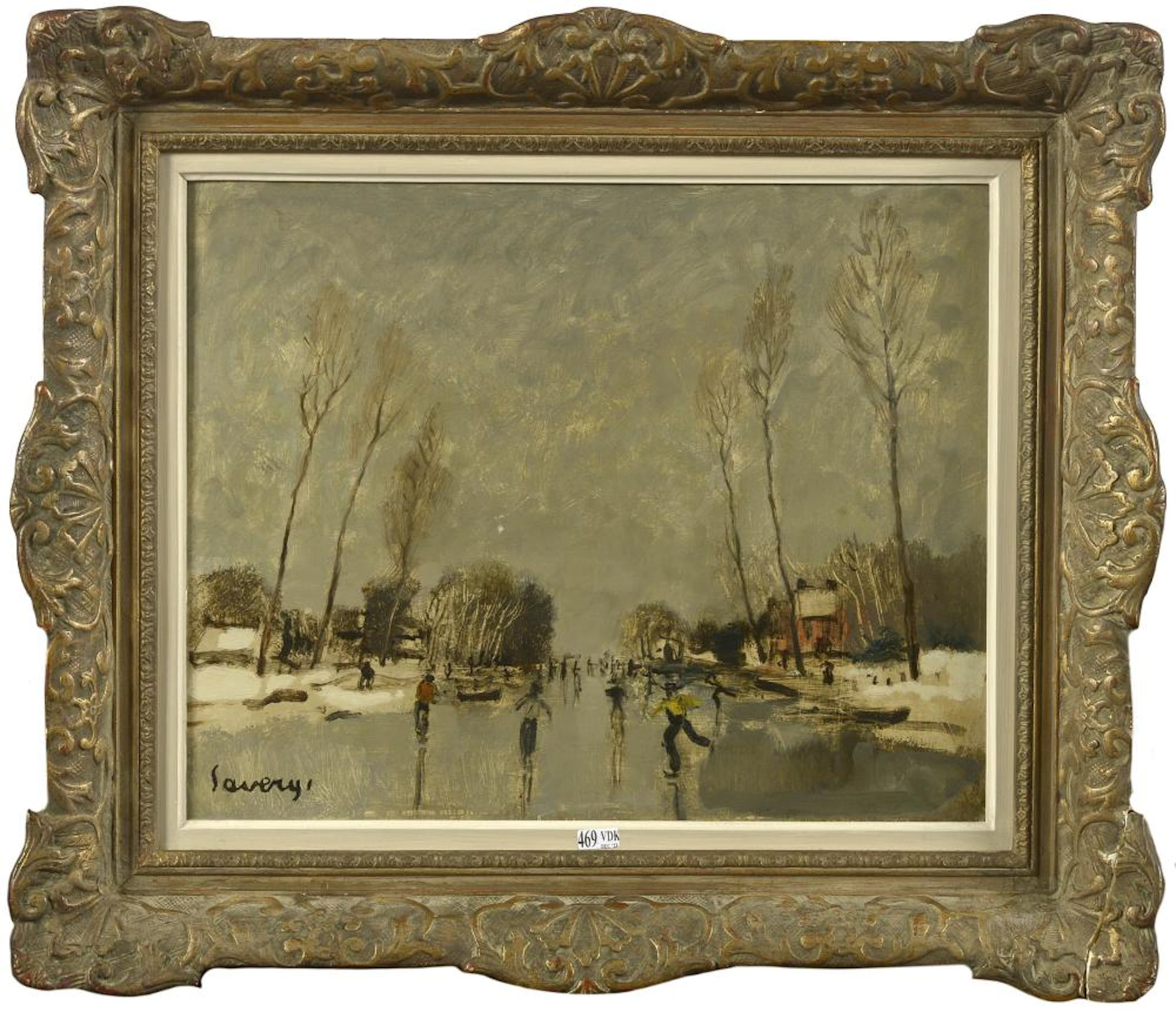SAVERYS Albert (1886 - 1964) Huile sur panneau "Pa?