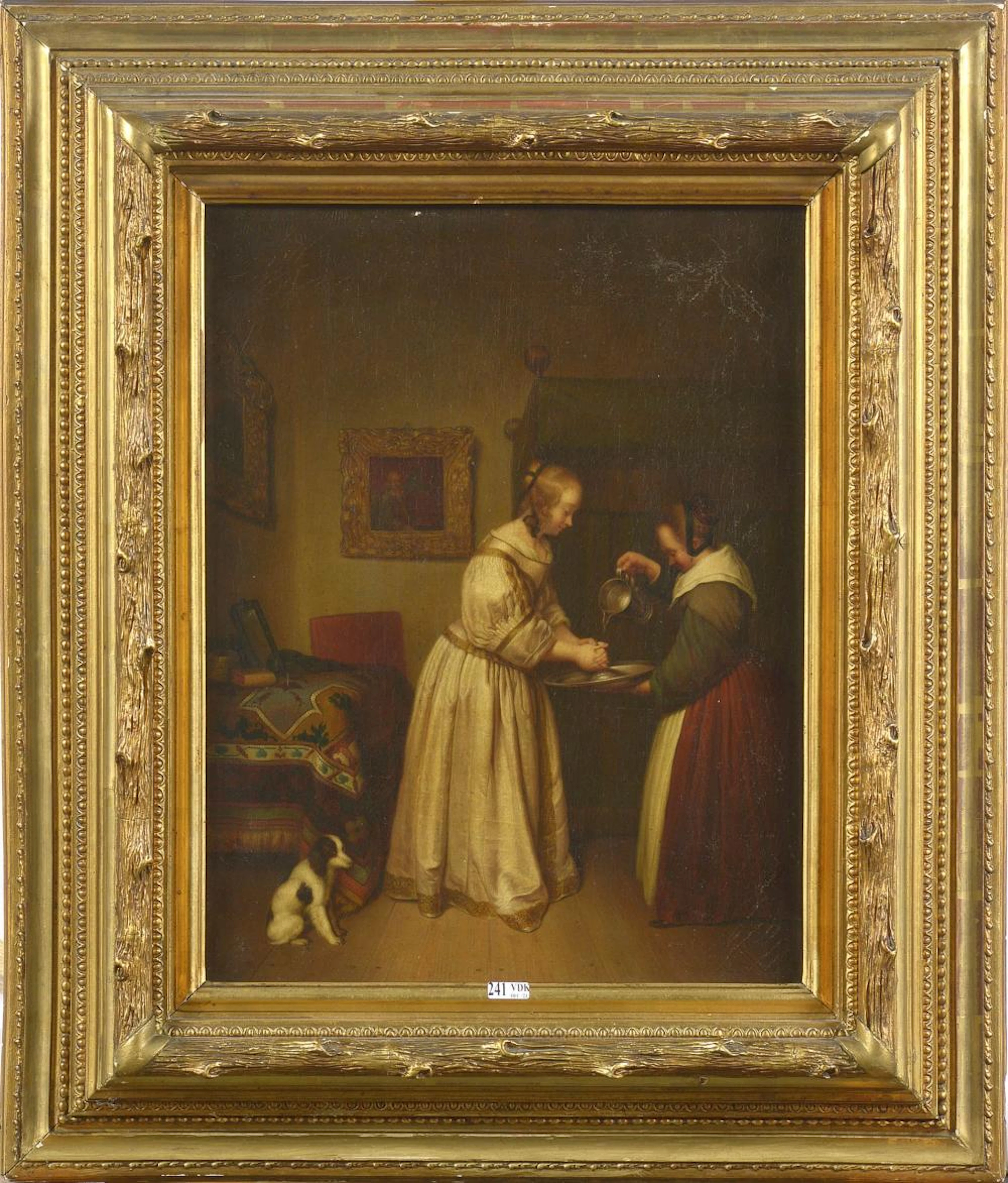 TER BORCH Gérard (1617 - 1681). D'après. Huile sur?