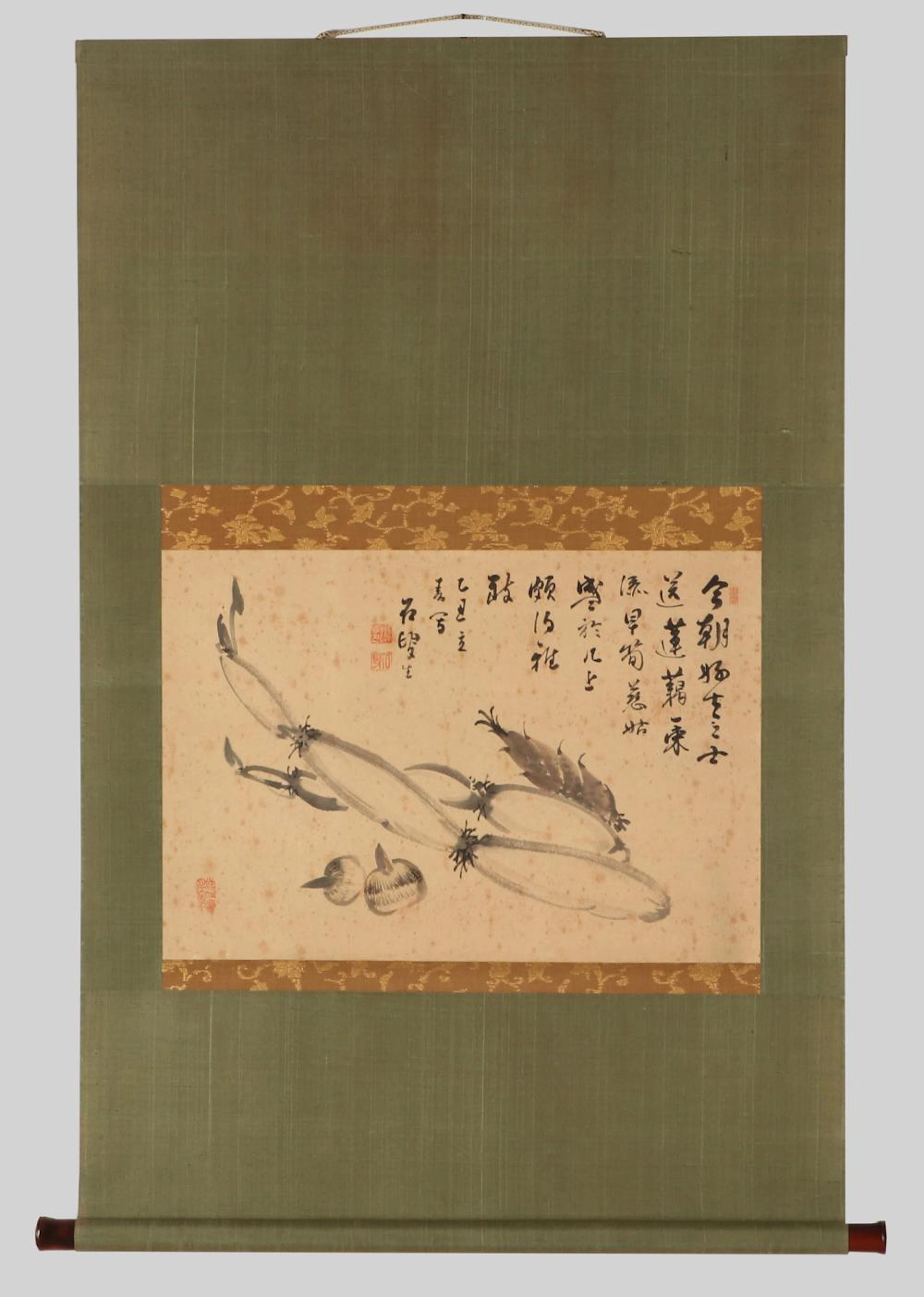 Rollbild, Japan, 19.Jh., sig.