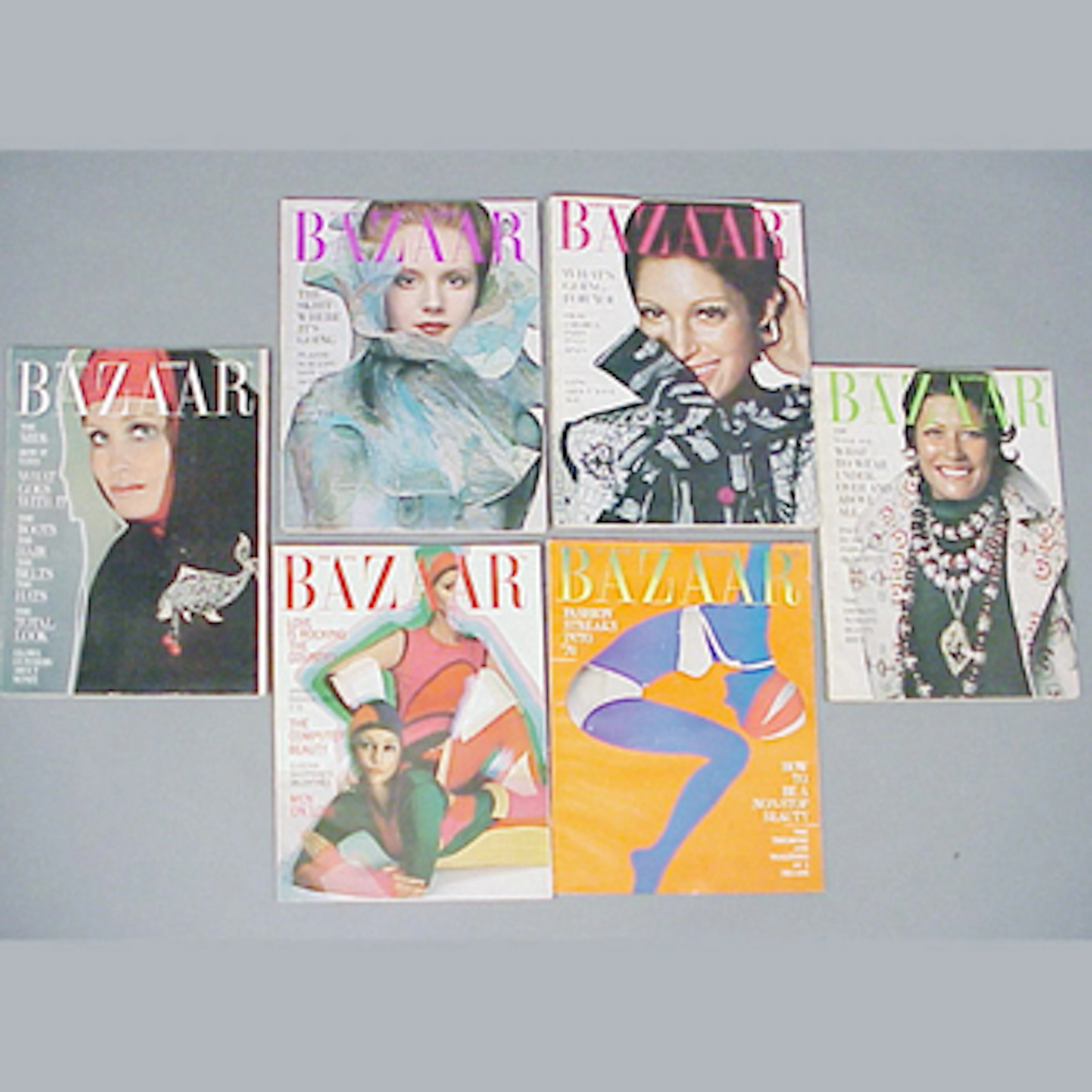 Group of Harper's Bazaar Magazines