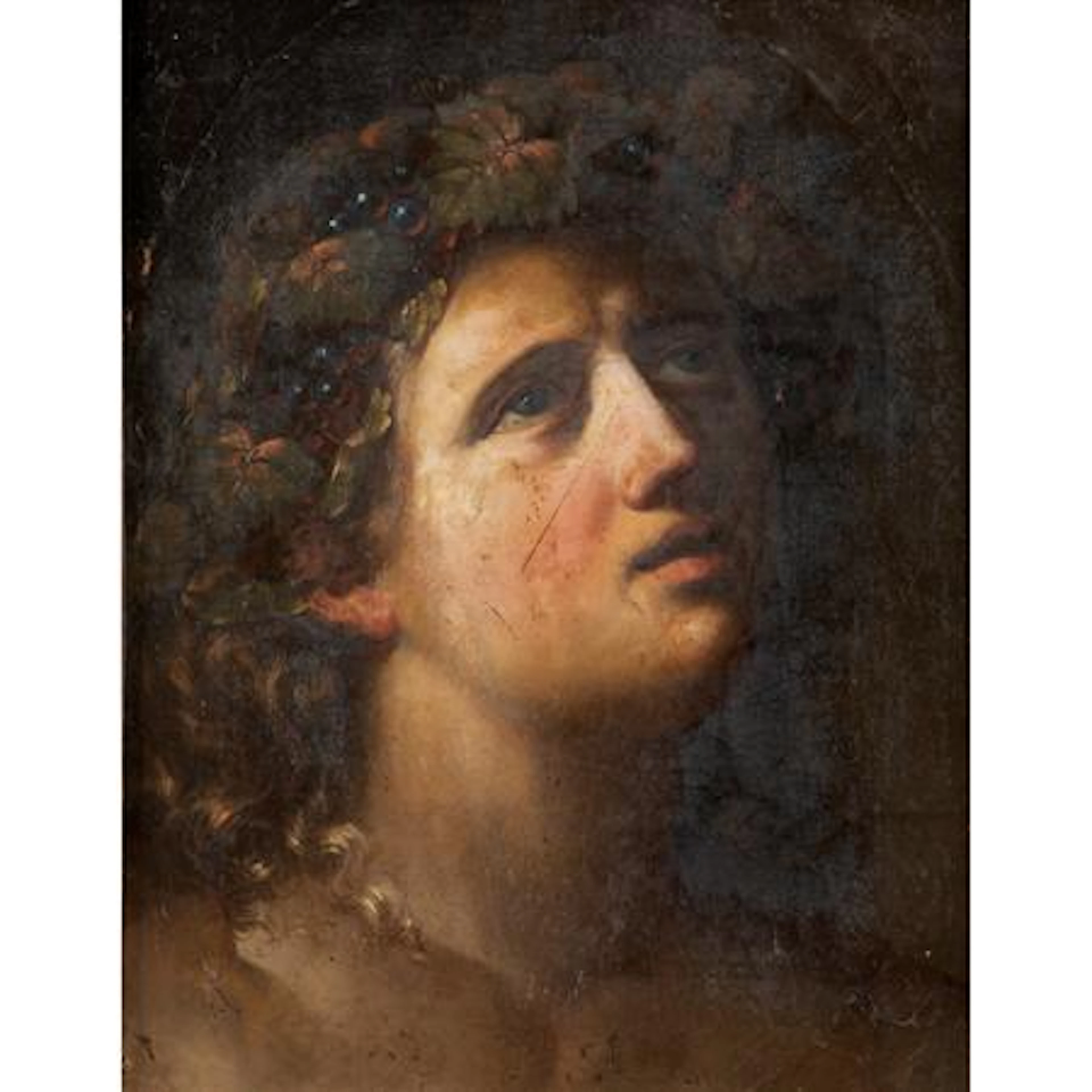 Manner of Dosso Dossi Head of Bacchus