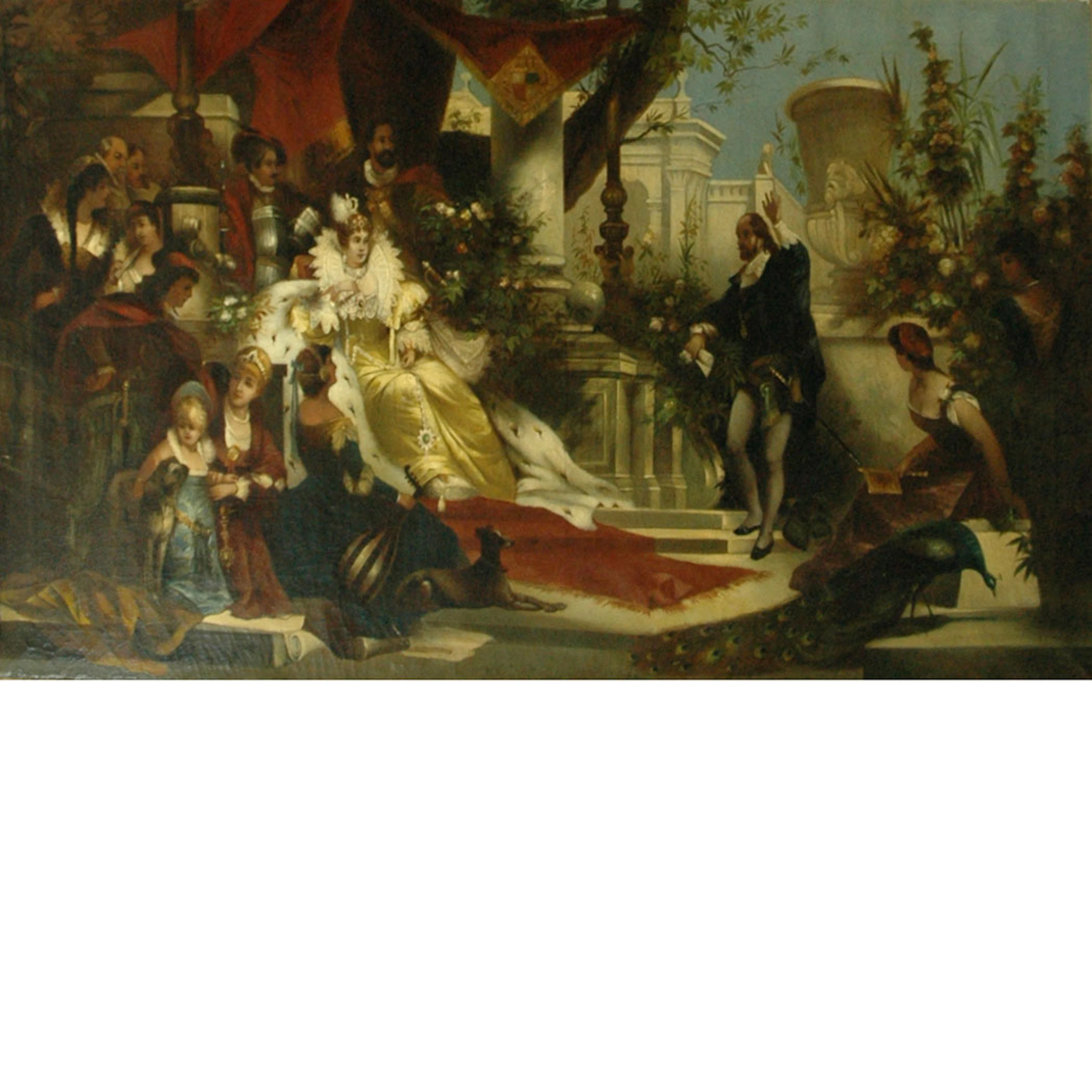 English School 19th Century The Court of Queen Elizabeth I