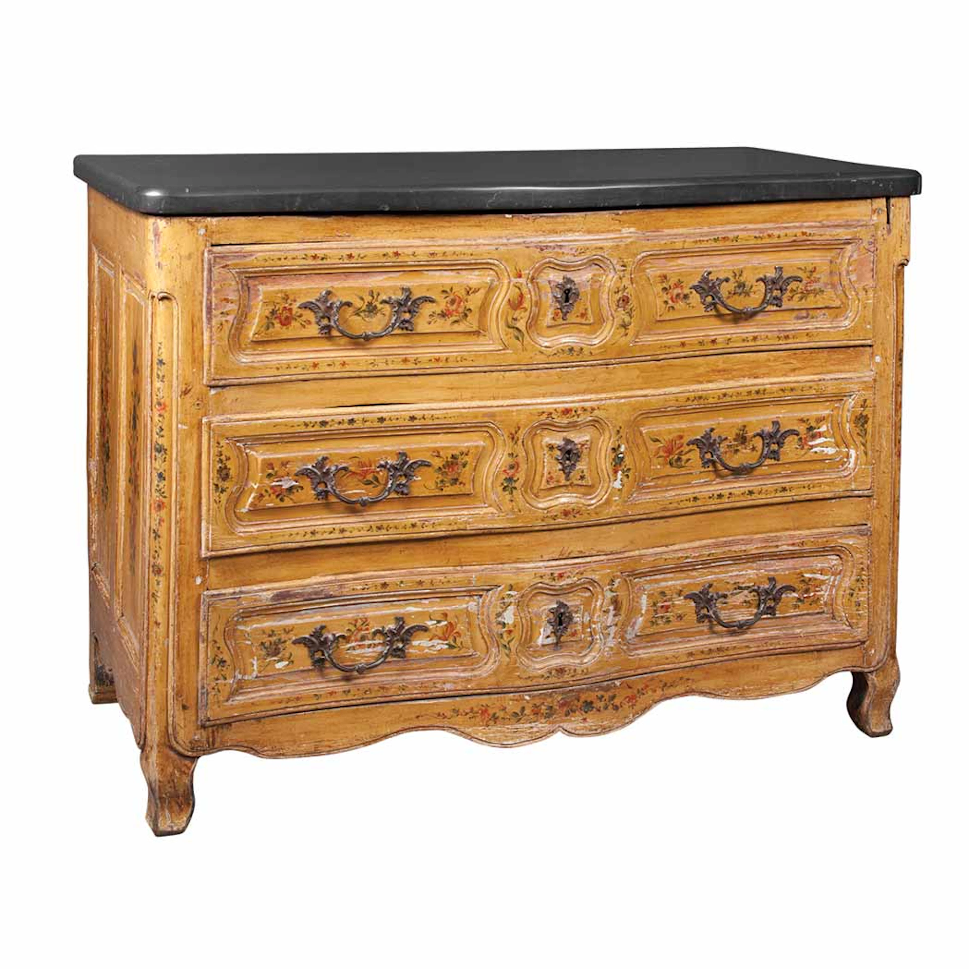 Provincial Louis XV Painted Commode