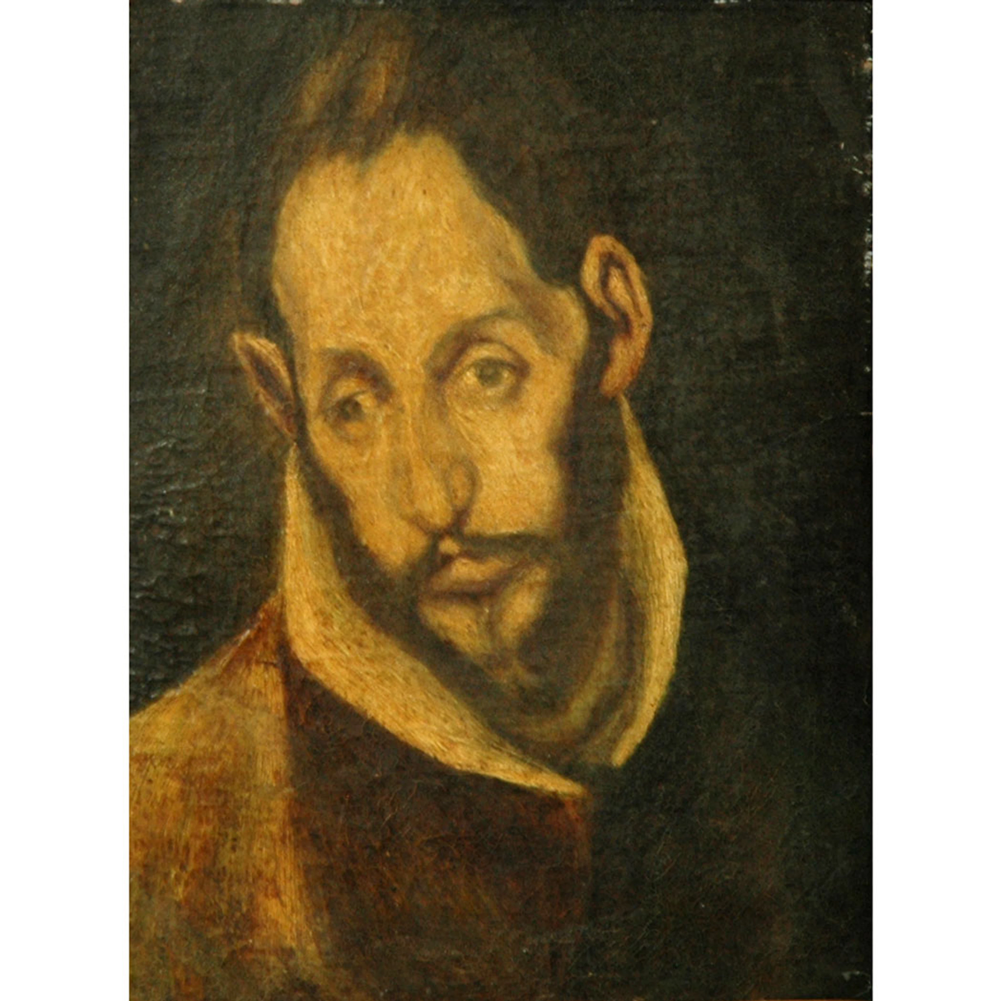 Manner of Domenikos Theotokopoulos, called El Greco Saint Luke and A Male Saint: Two