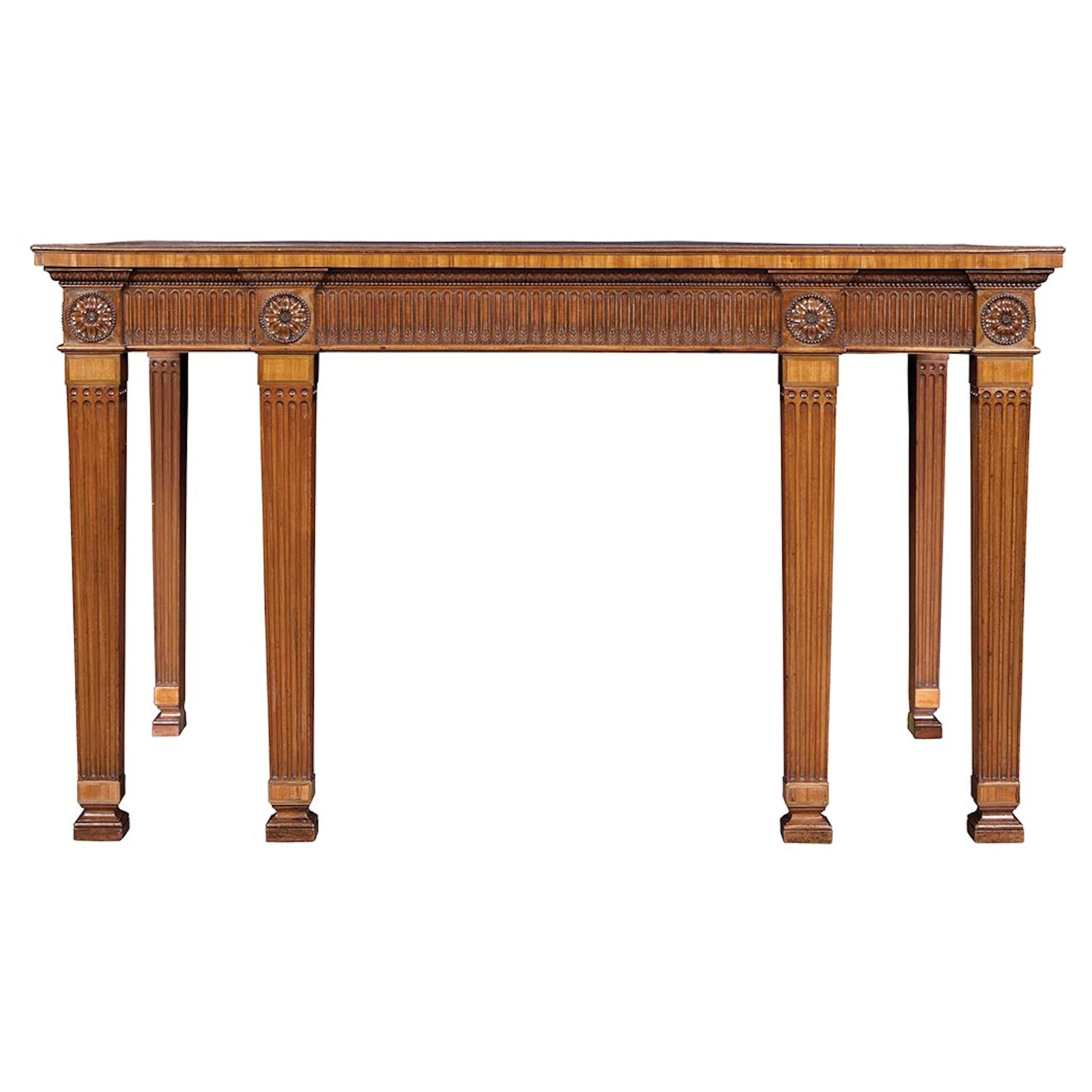 George III Inlaid Mahogany Sideboard Table