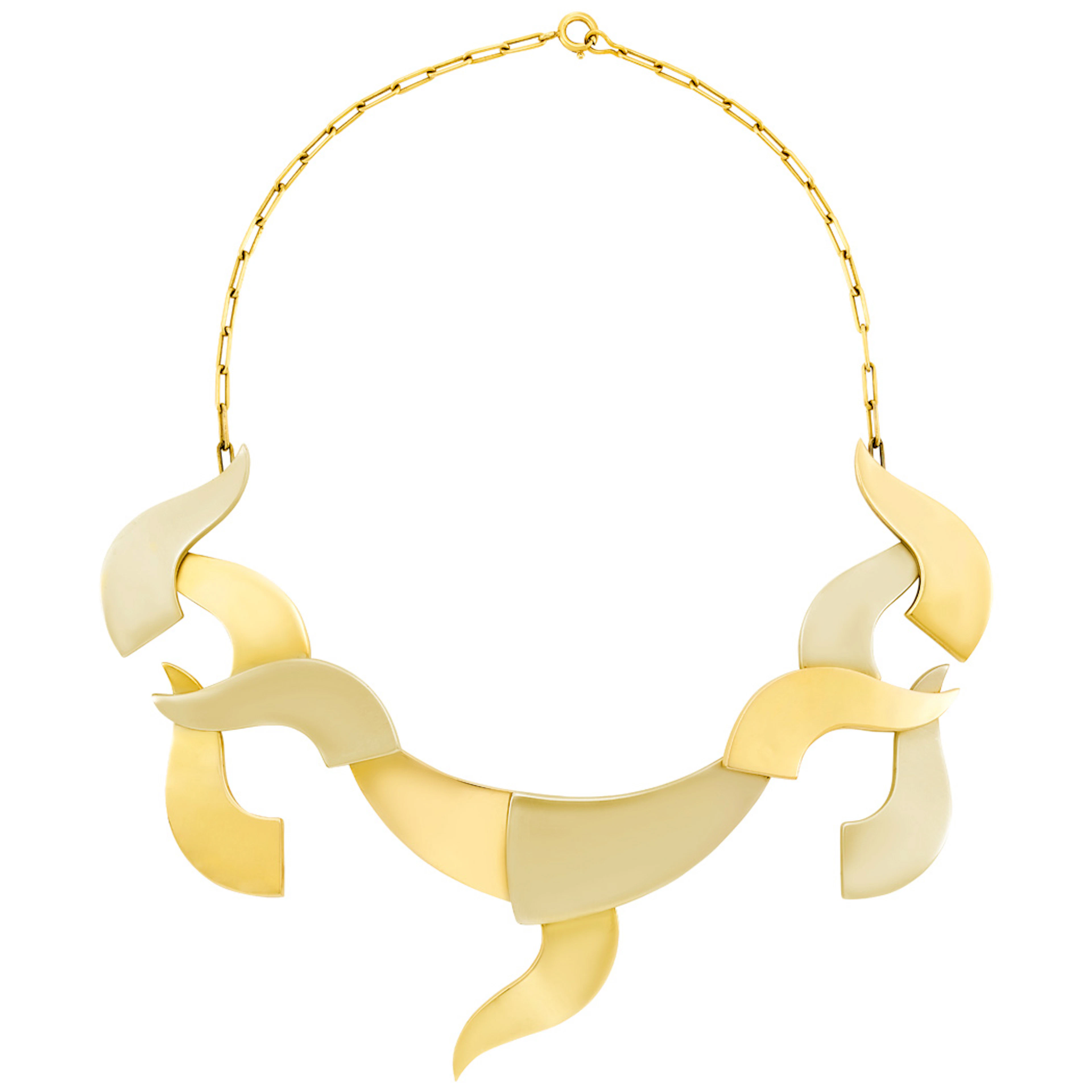 Two-Color Gold Necklace, Hans Richter, Gem Montebello