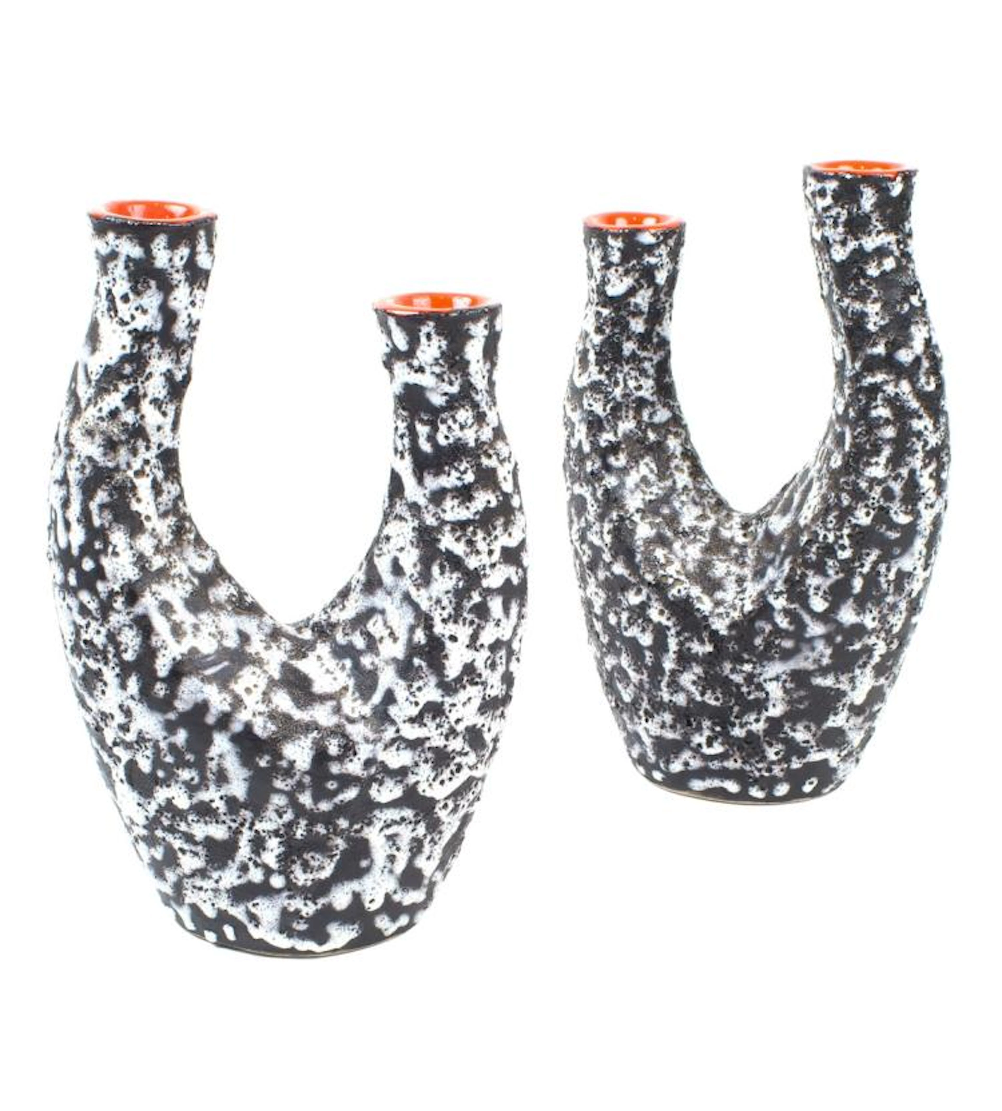 VALLAURIS, COPPIA DI VASI VINTAGE IN CERAMICA