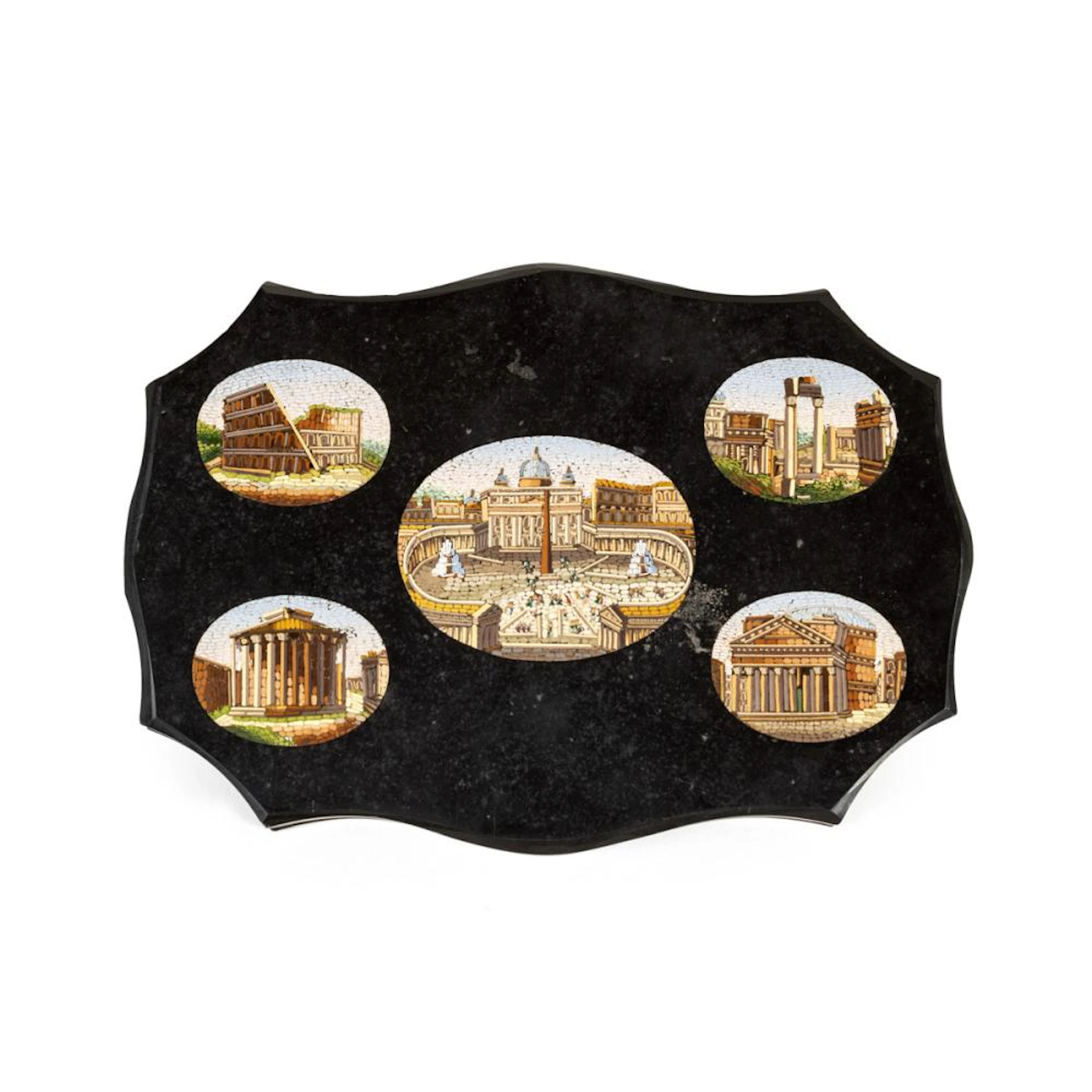Marble and micromosaic paperweight