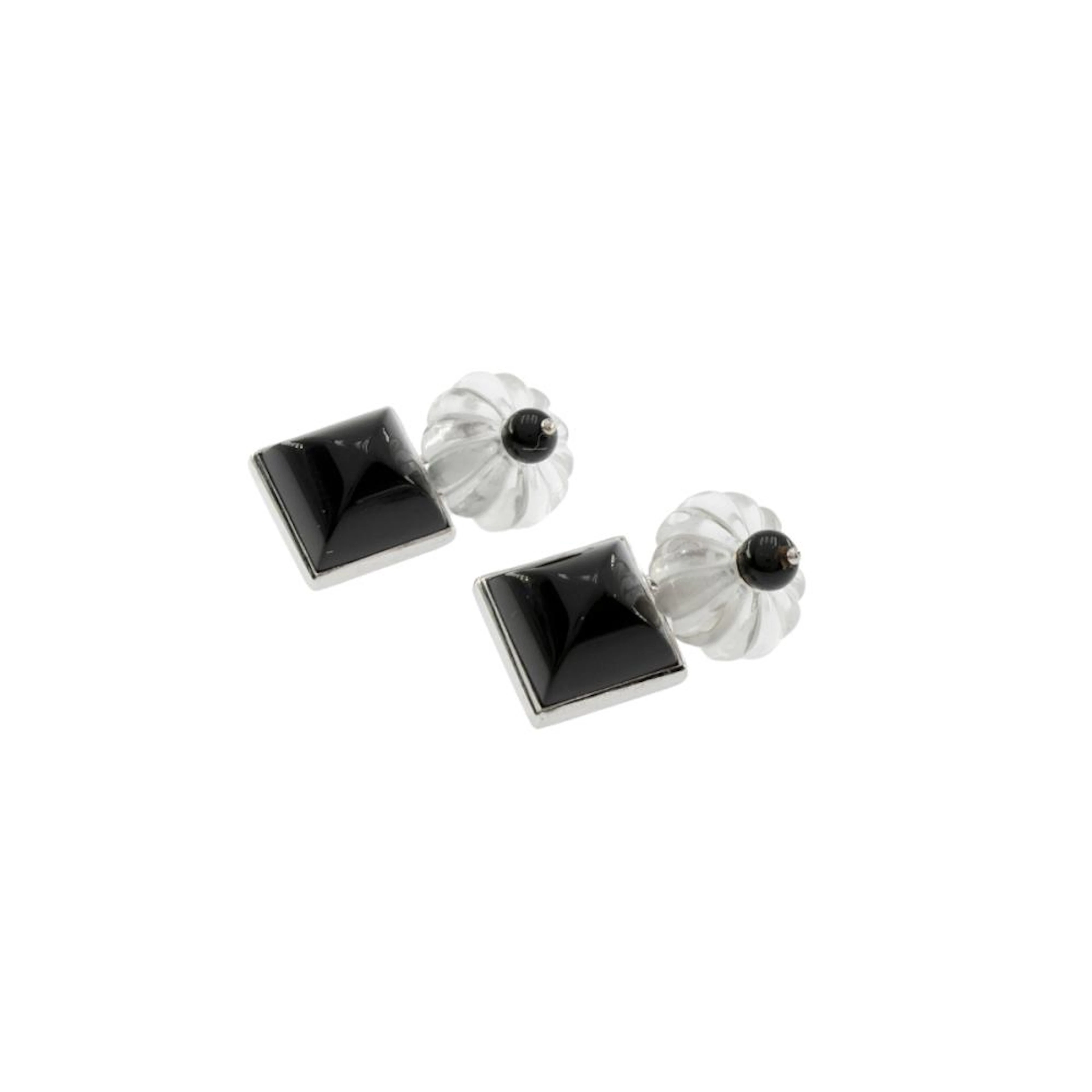 14kt white gold cufflinks