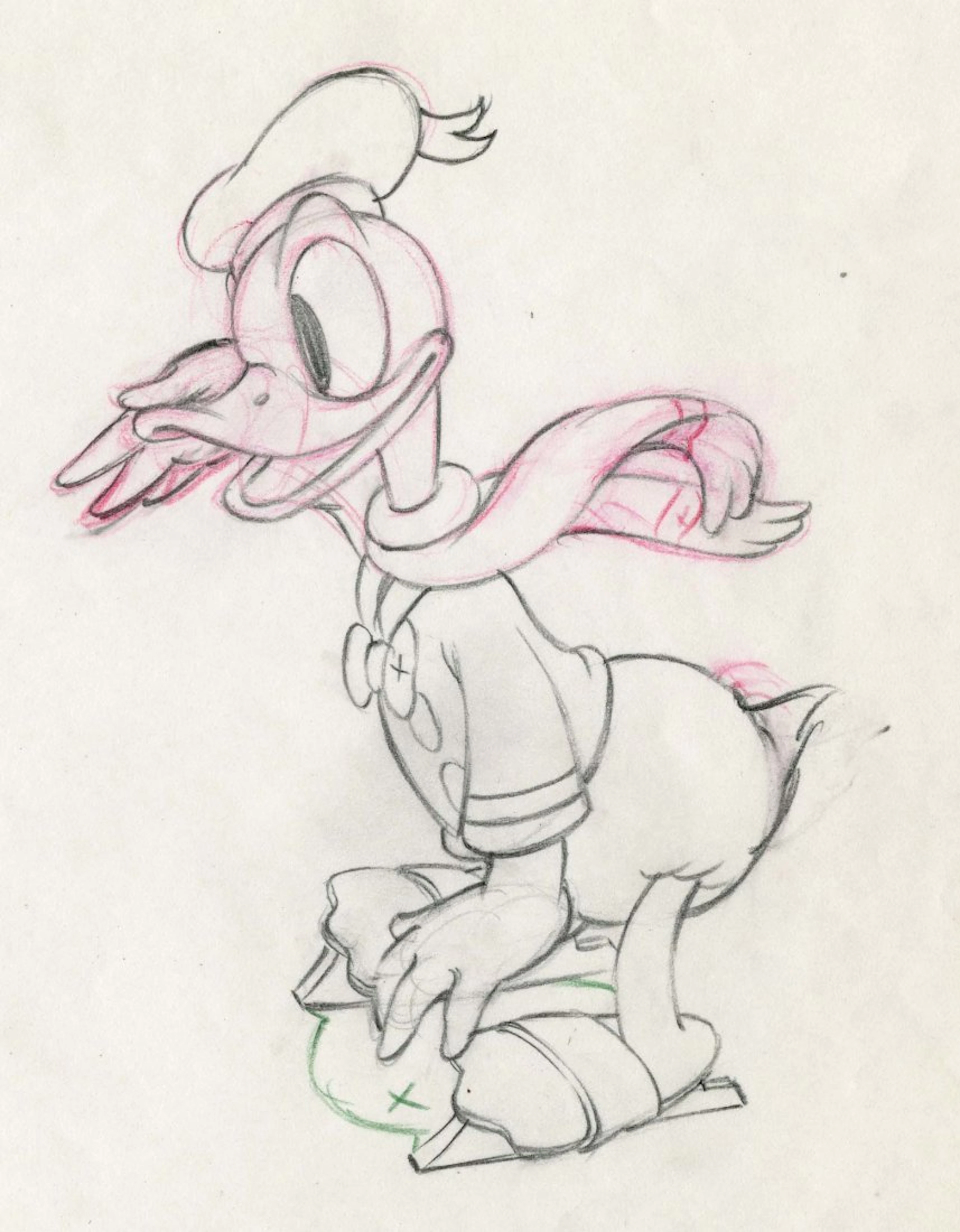 Pair of orig prod drawings from The Hockey Champ