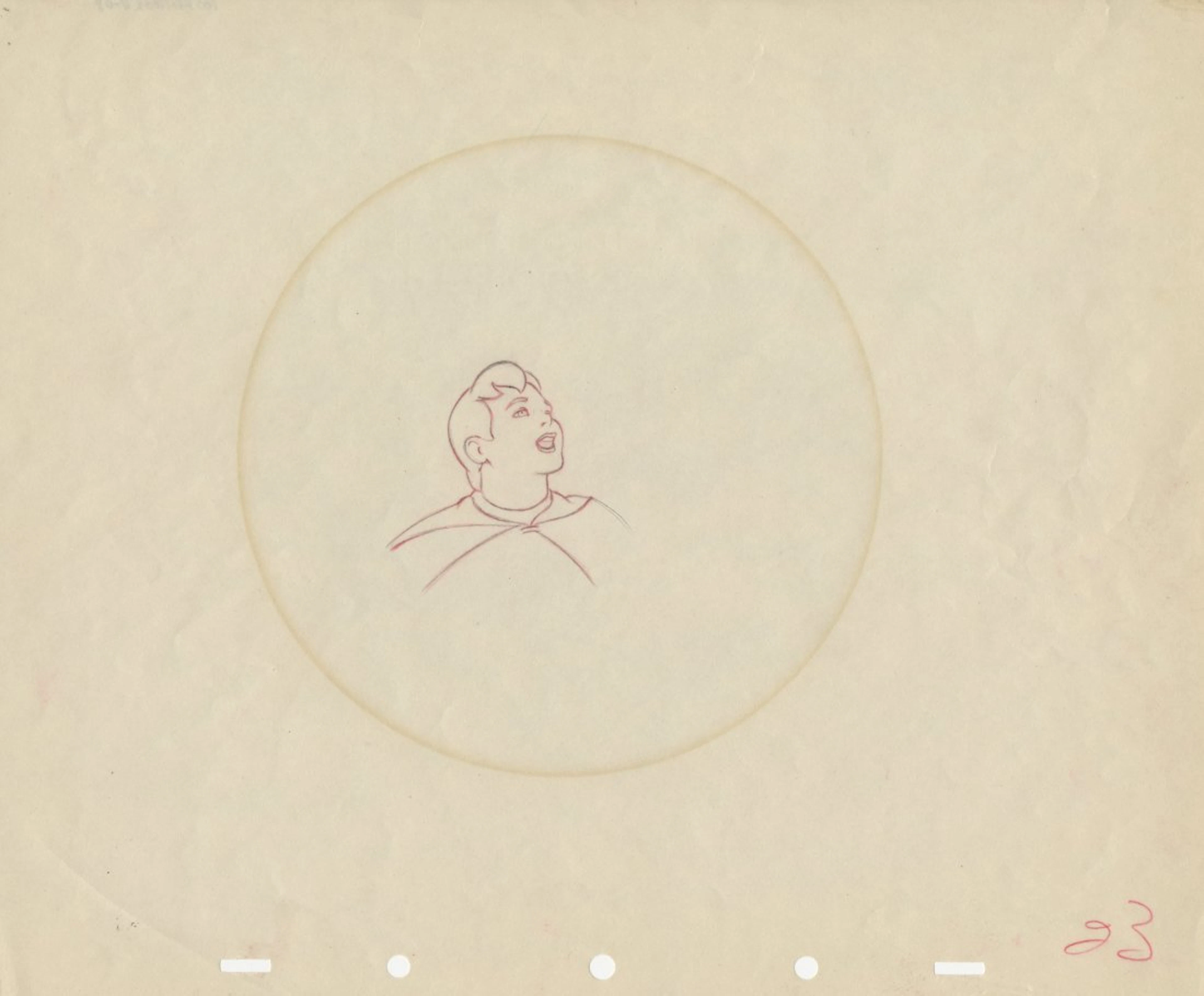 Production drawing from Snow White and the Seven