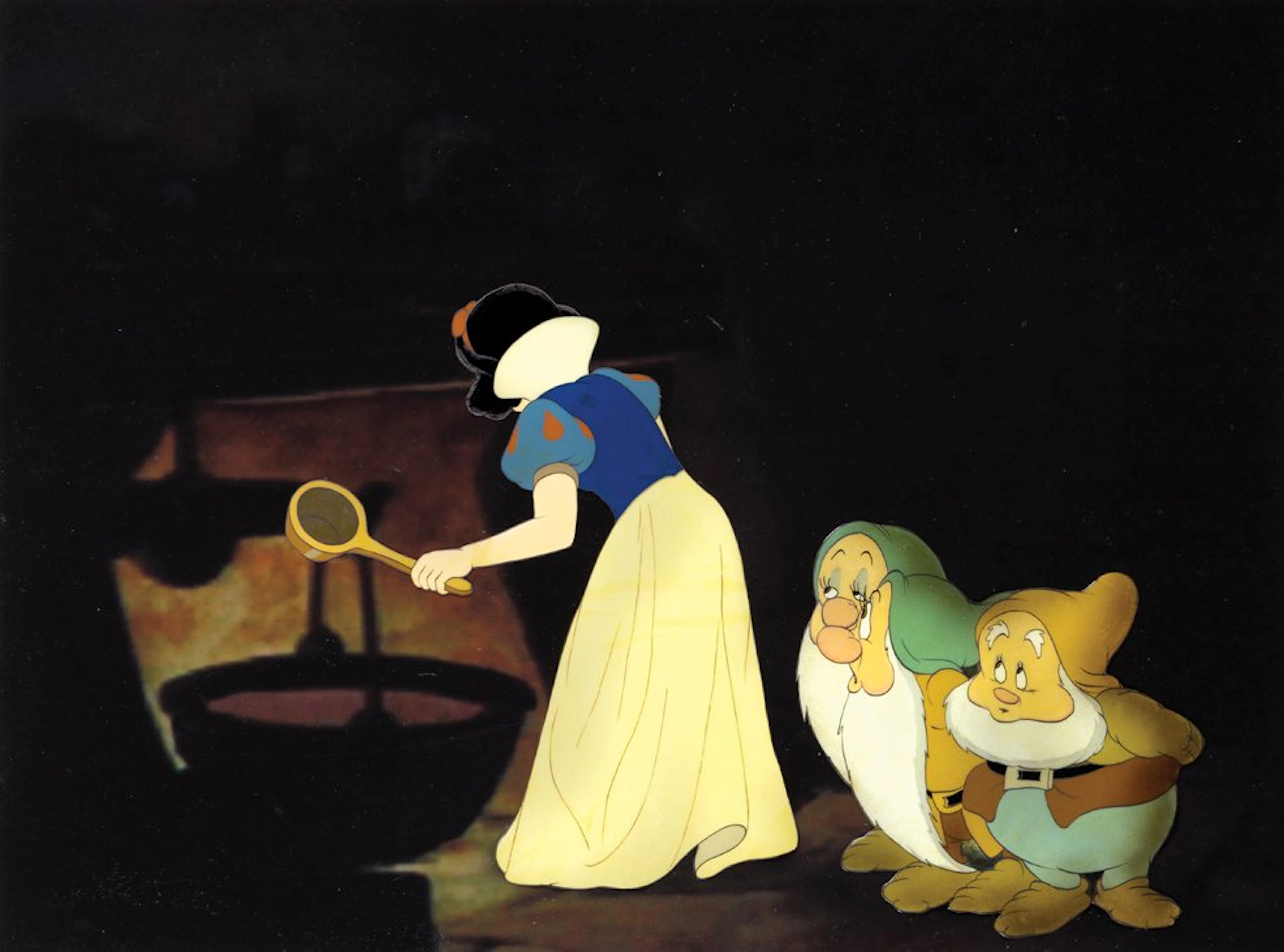 Production cel from Snow White and the Seven Dwarfs
