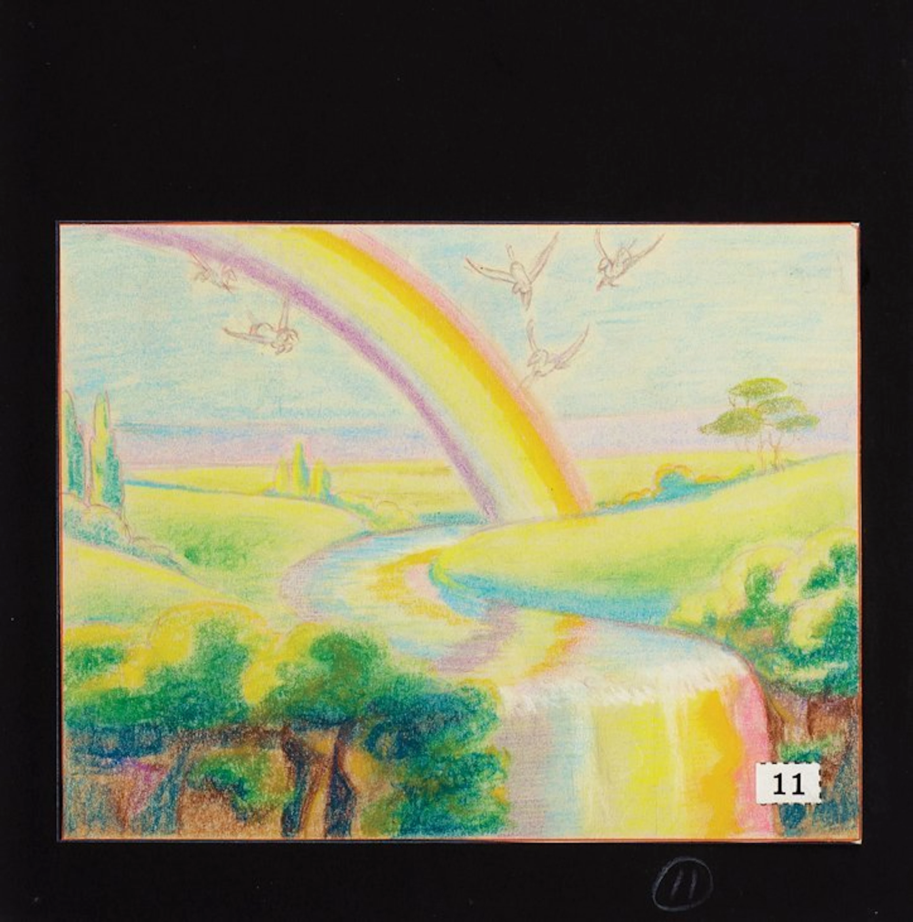 Original color storyboard with “Pegasus