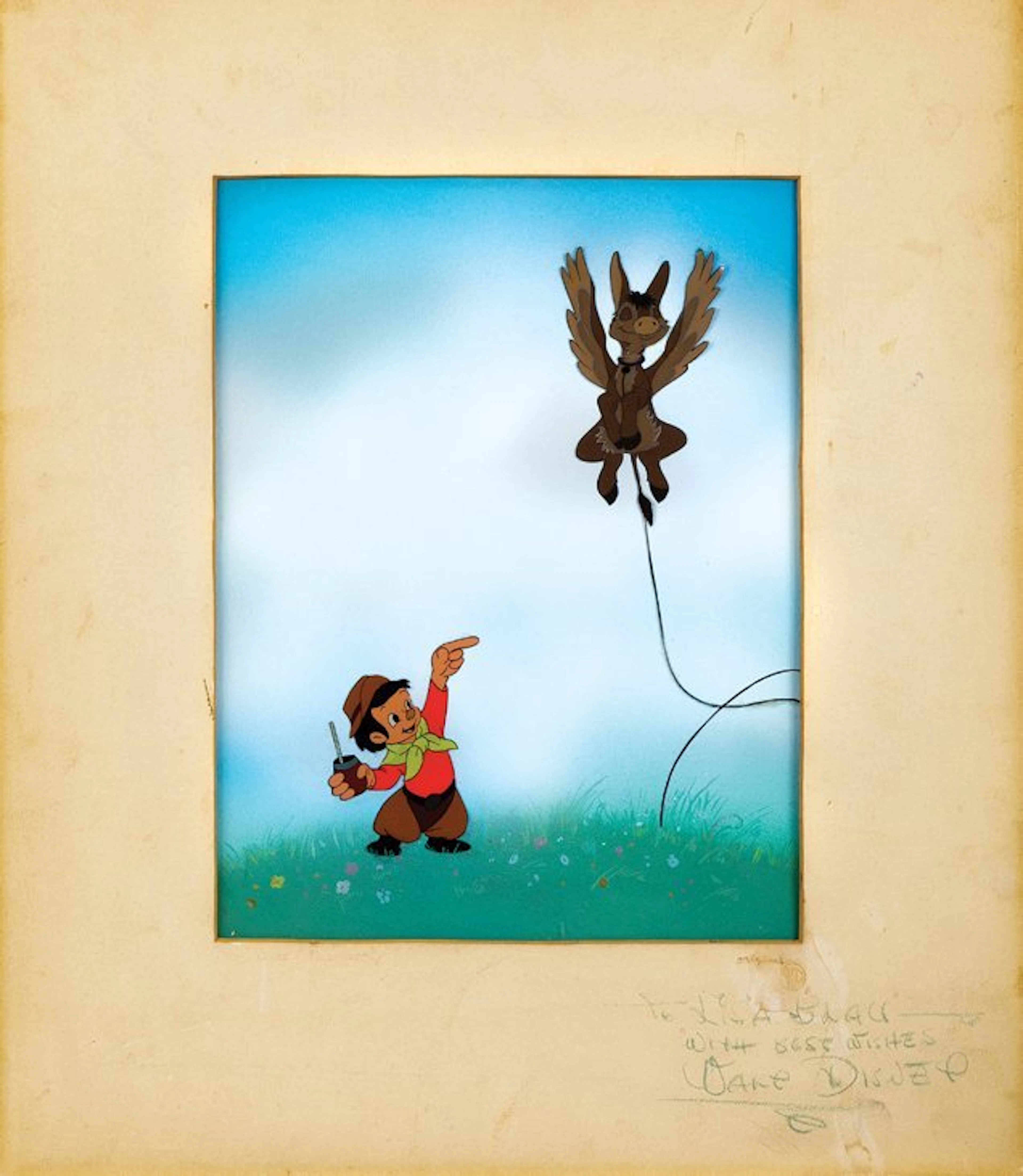 Walt Disney signed original production cel from The