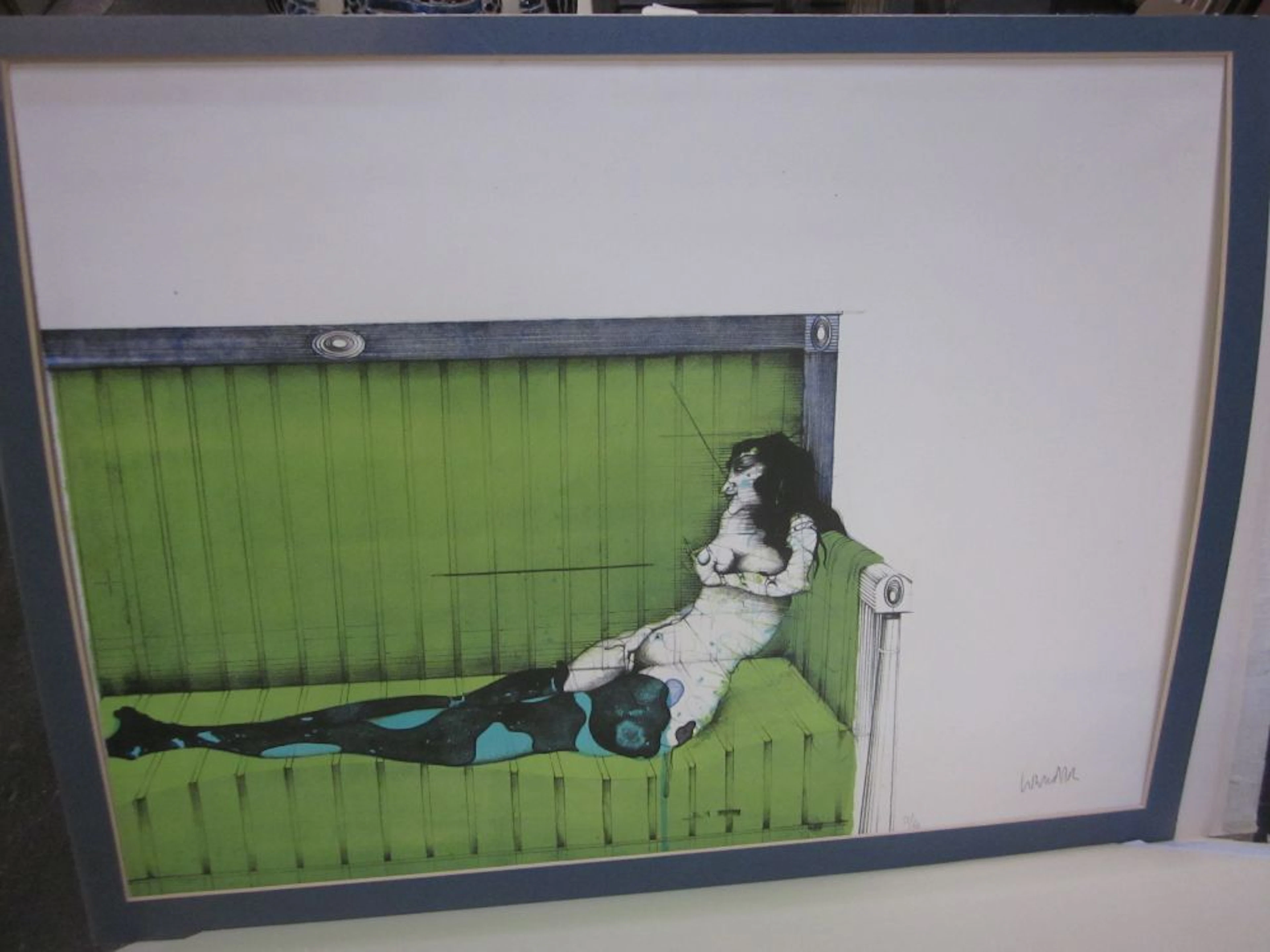A small group of assorted loose prints, including two works by Horst Janssen...