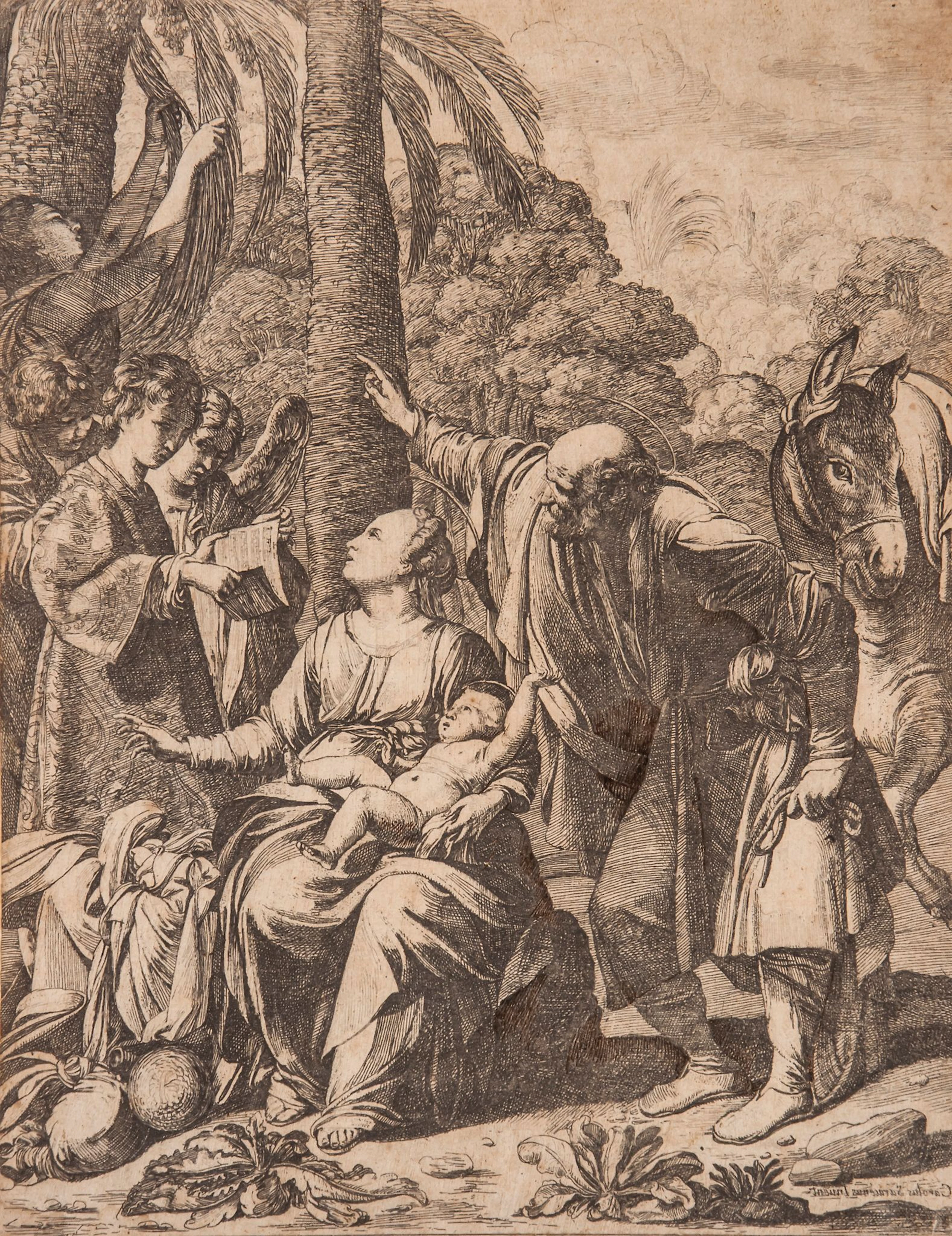 After Carlo Saraceni - Rest on the Flight to Egypt,