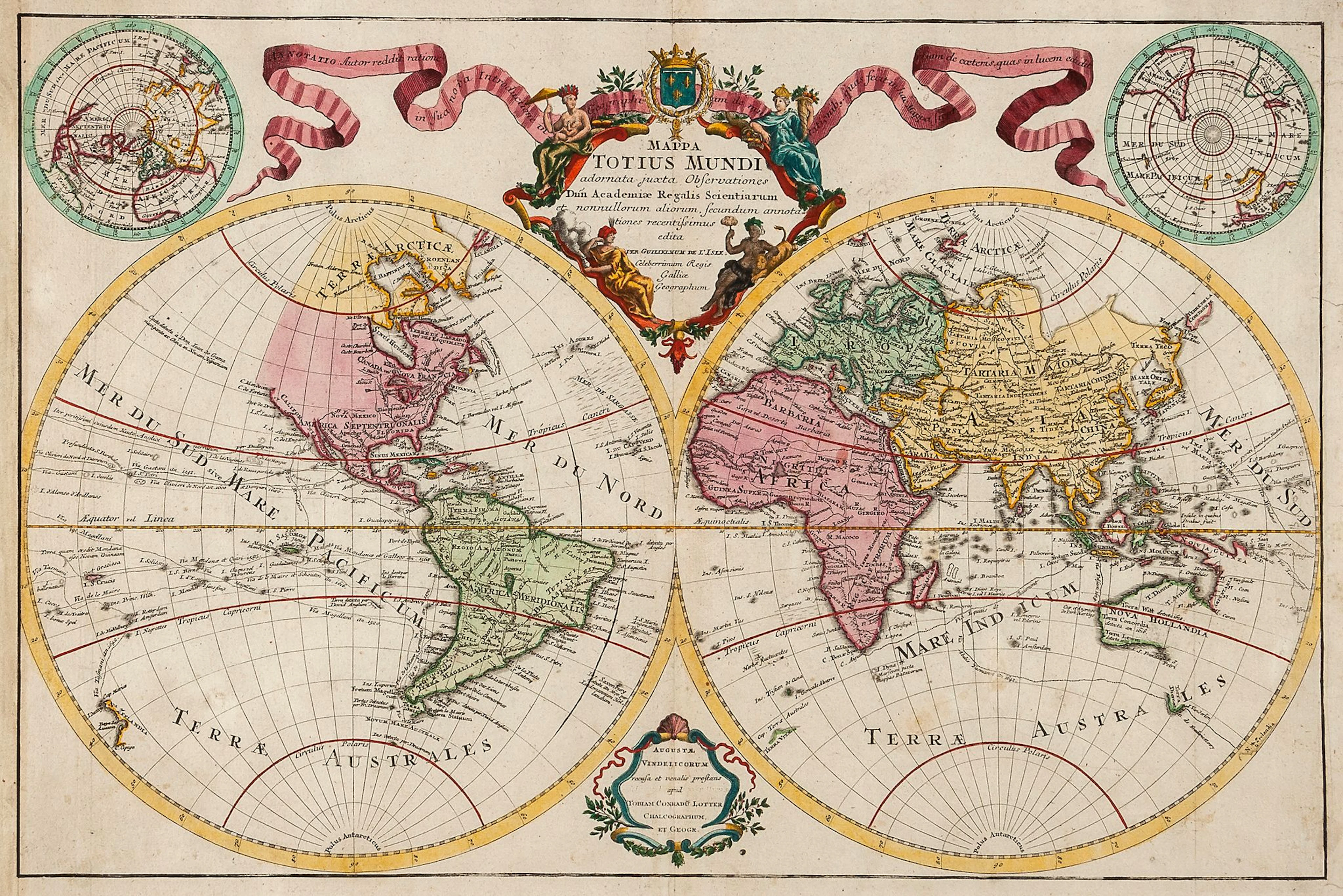 Lotter (Conrad Tobias) - Mappa Totius Mundi,
