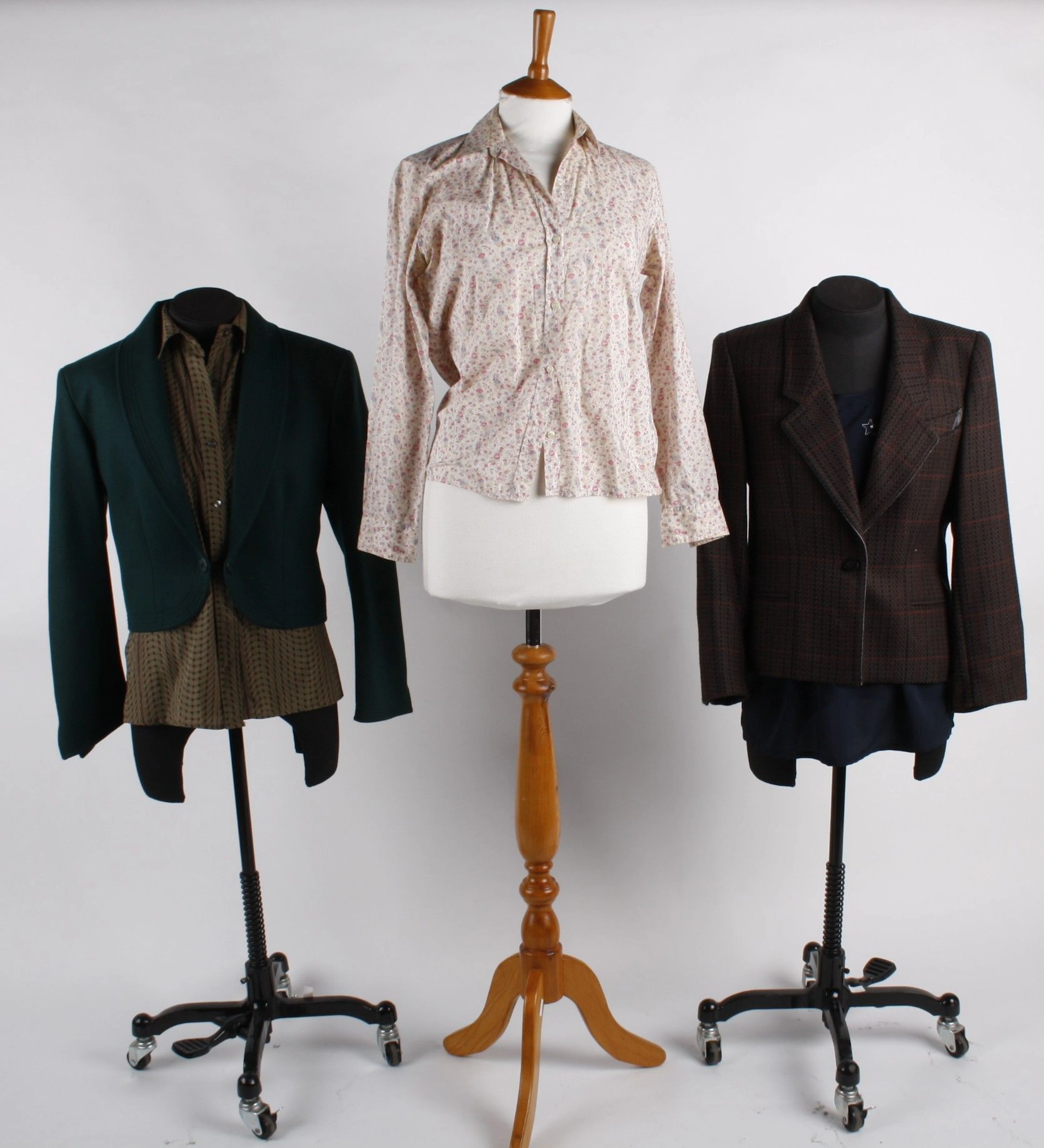 A collection of ladies vintage costume to include jackets, blouses and skirts