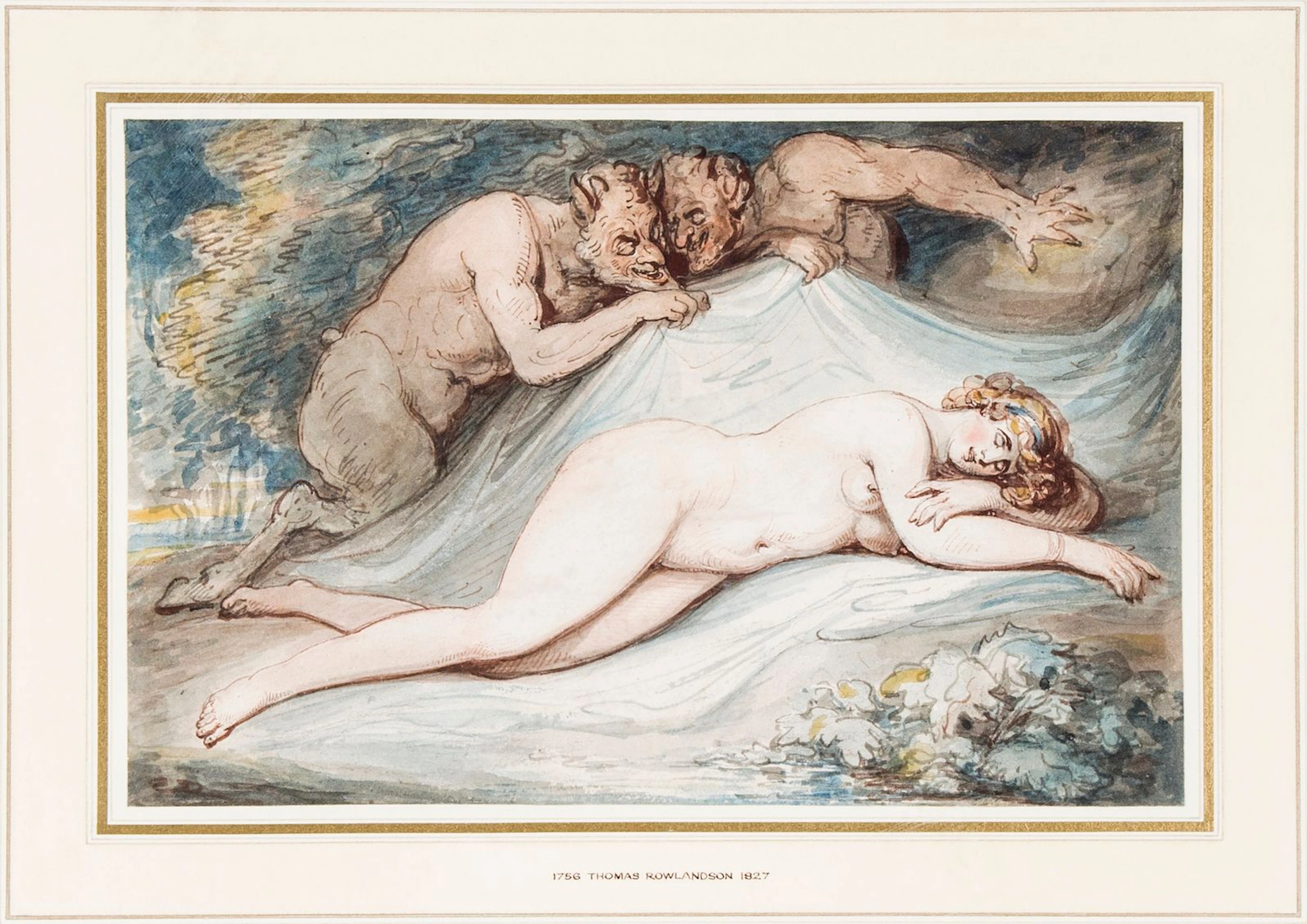 ** Rowlandson (Thomas) - Venus and Satyrs