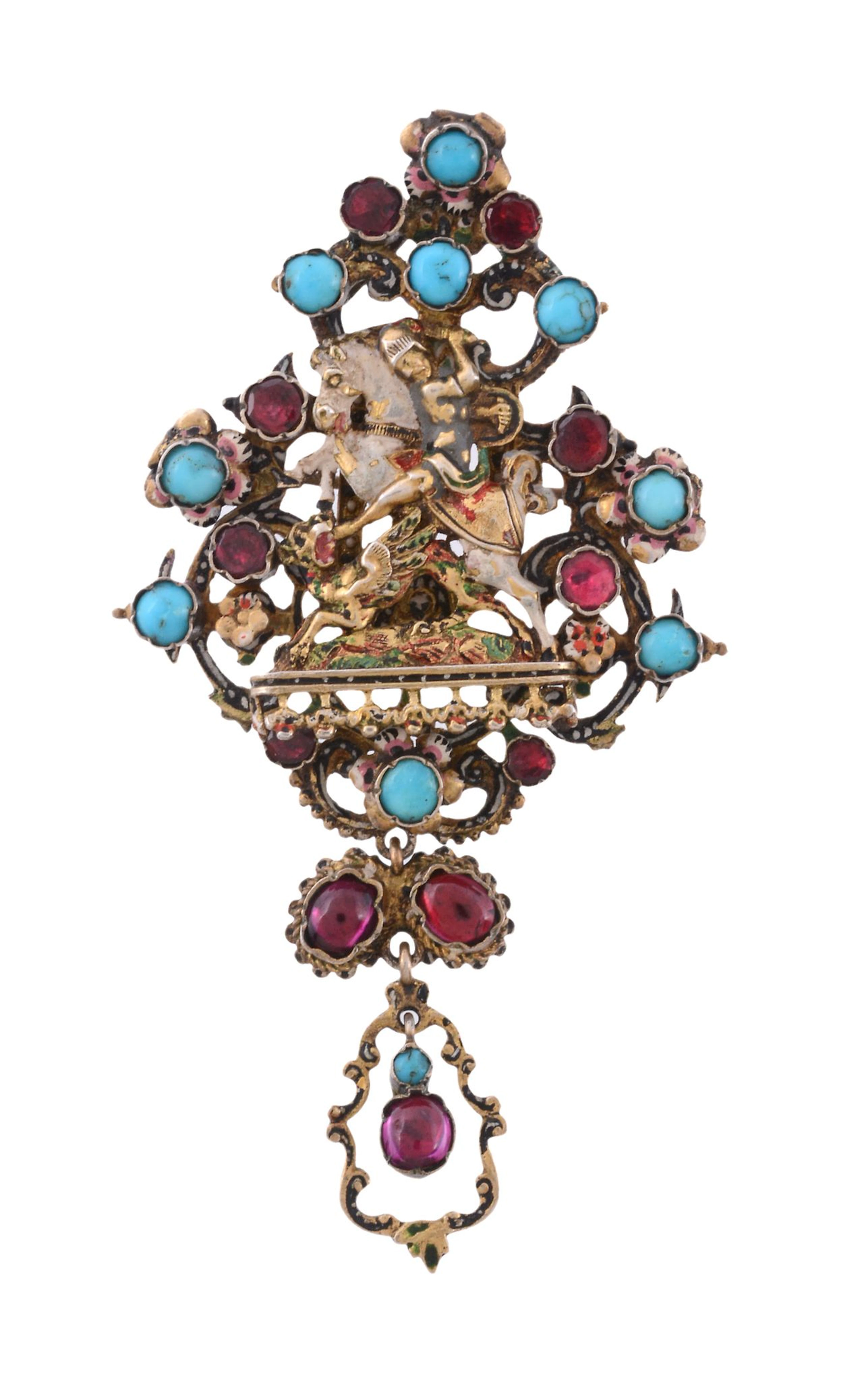 An Austro Hungarian brooch/slide , circa 1890