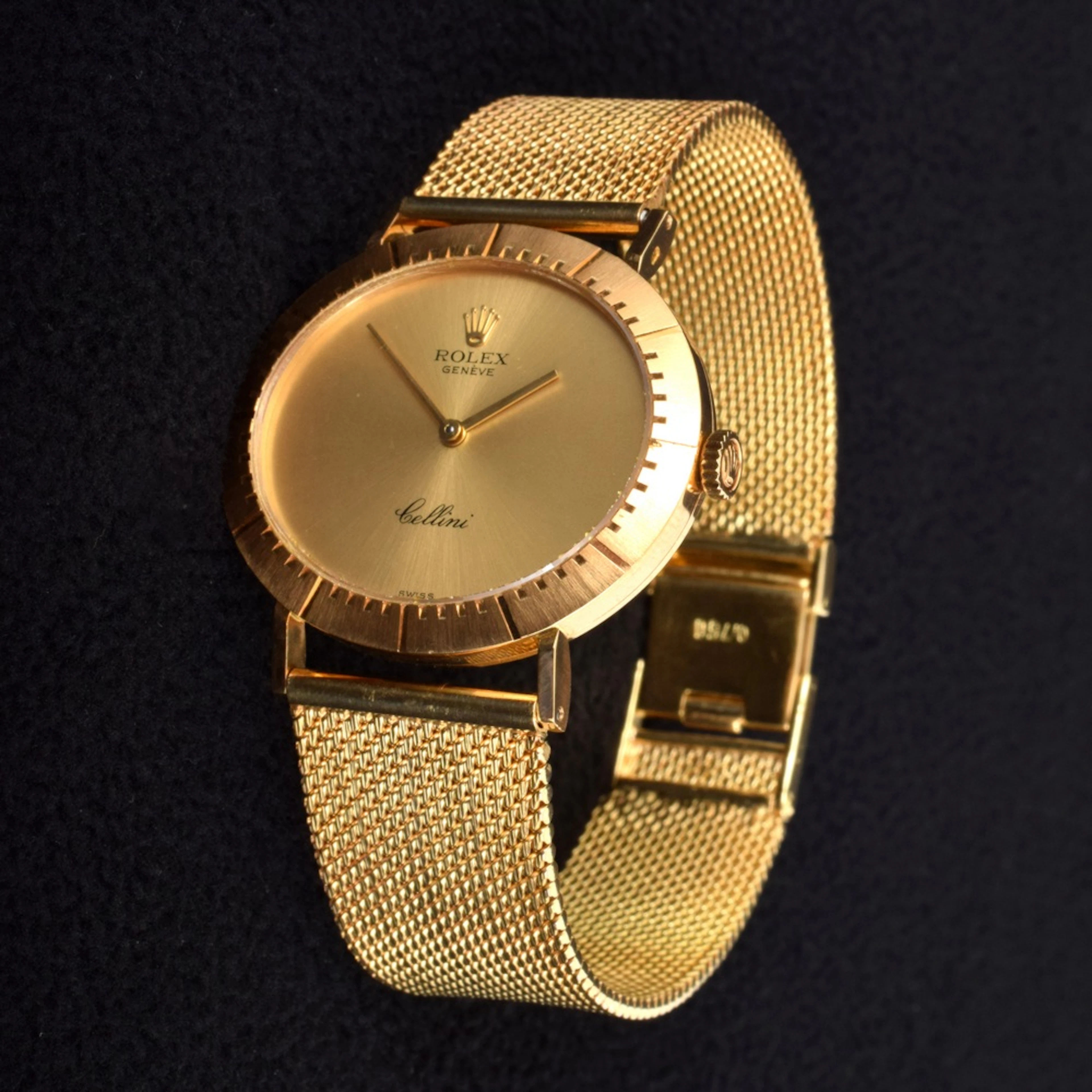 18K Gold Rolex Cellini Vintage Estate Wrist Watch