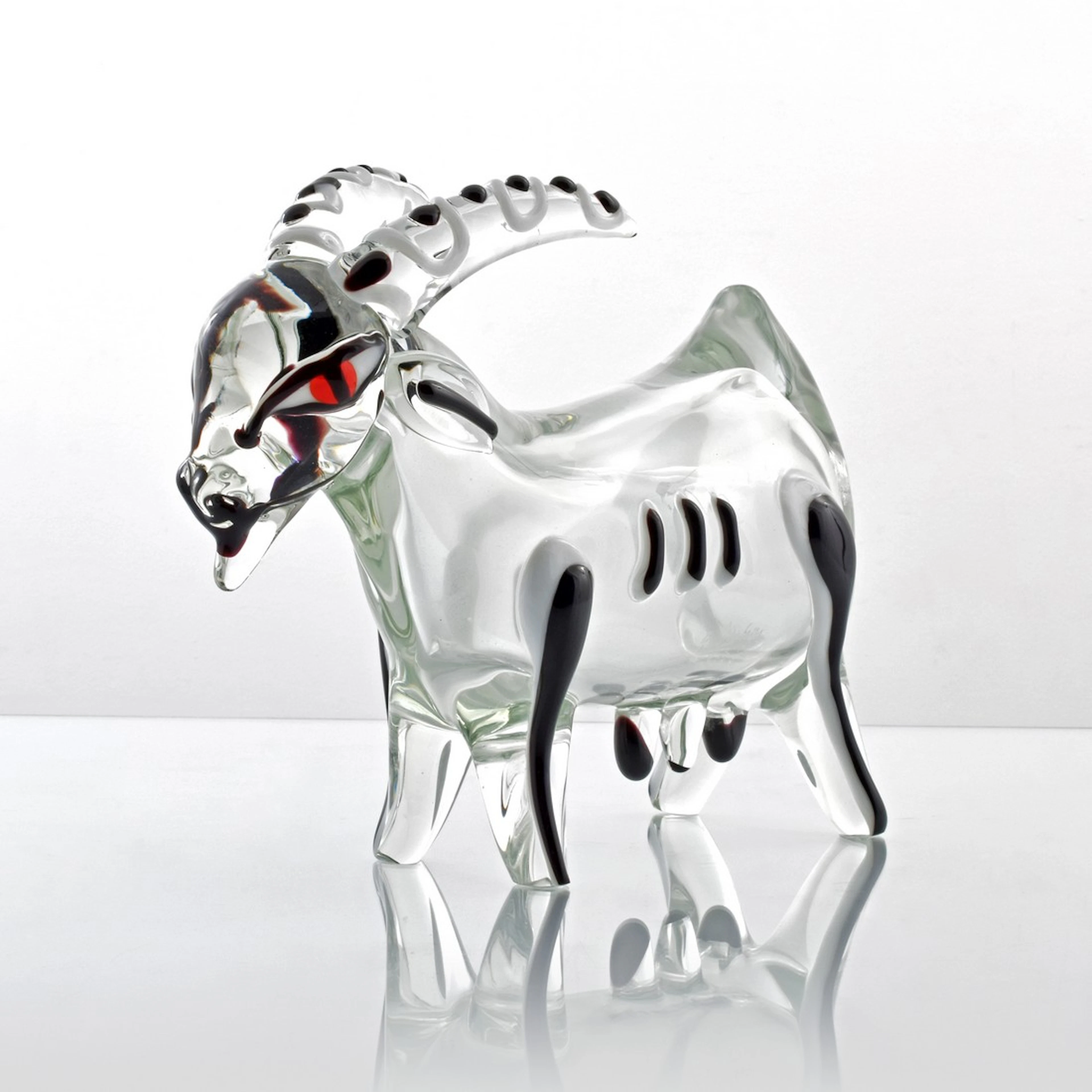 Large Ermanno Nason Goat Sculpture, Murano