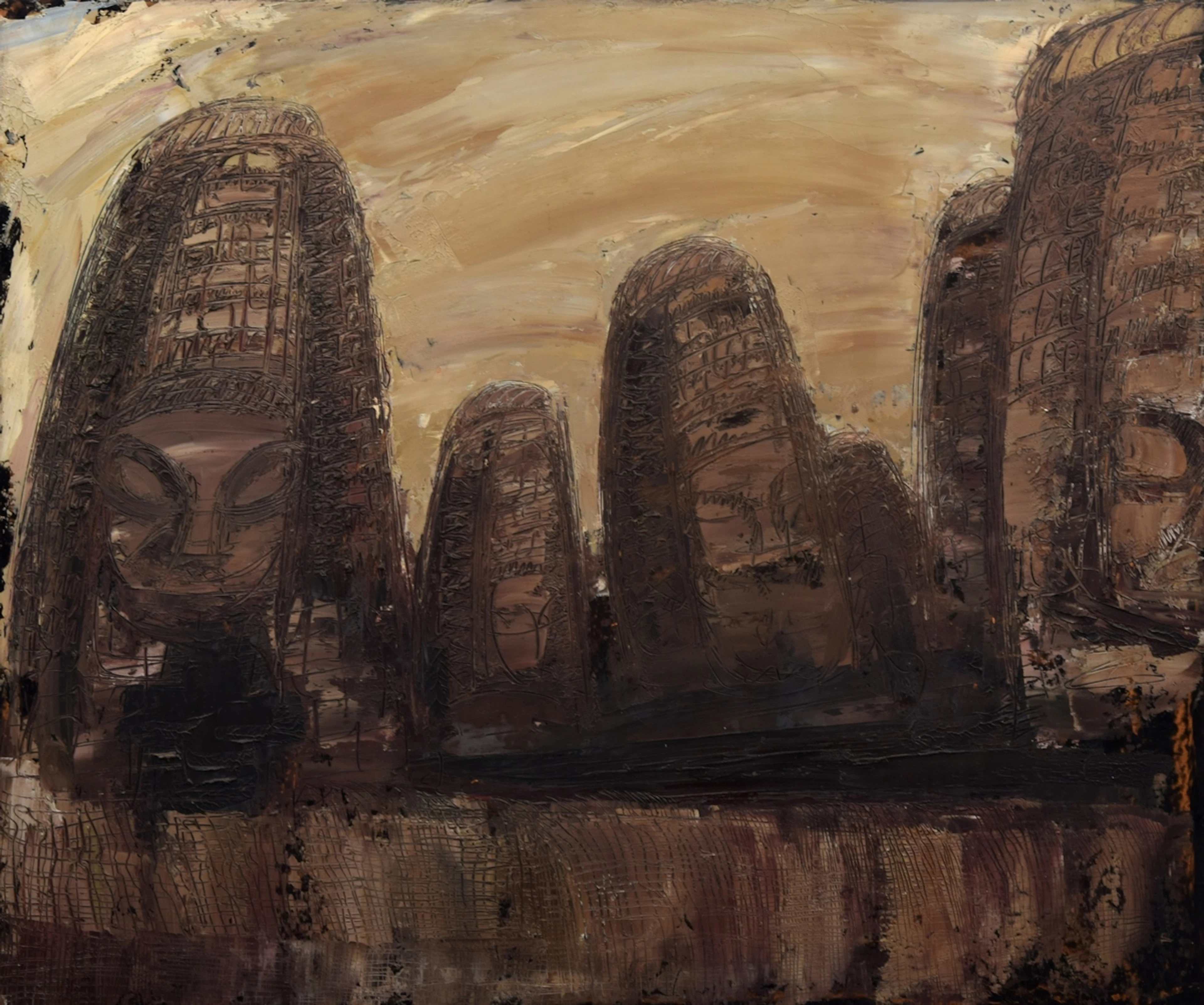 Large William Grosvenor Congdon Abstract Landscape Painting