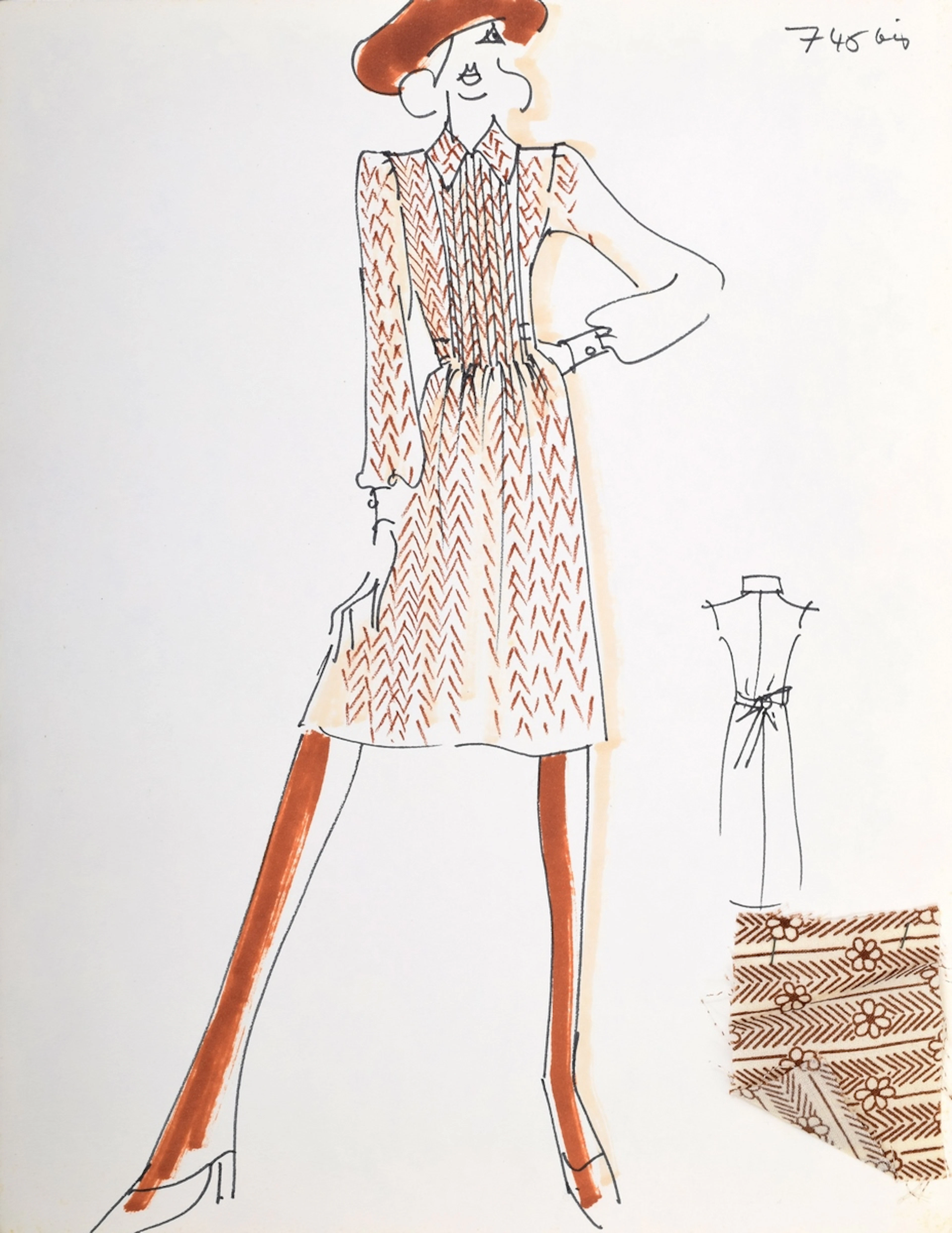 Karl Lagerfeld Fashion Drawing