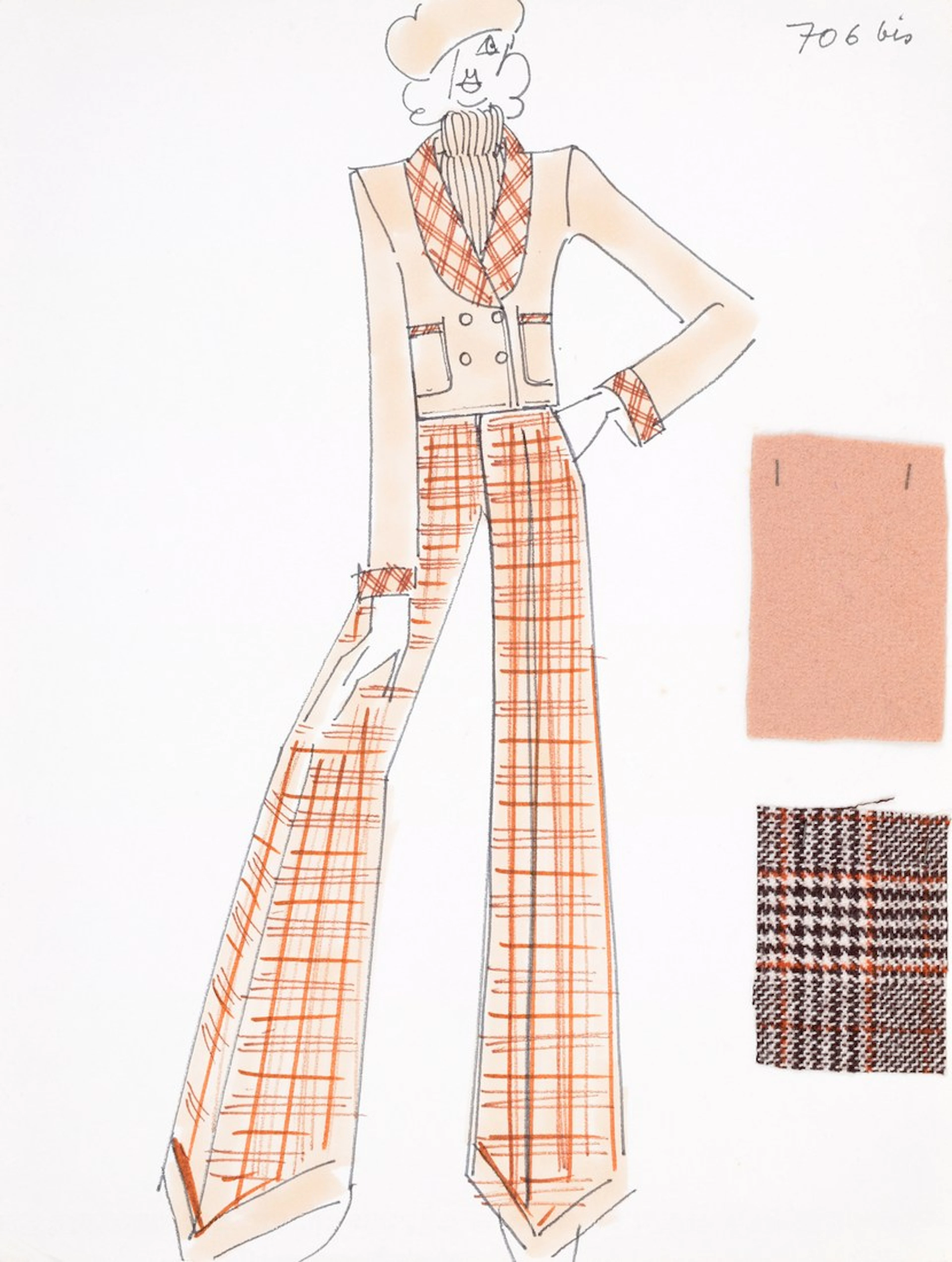 Karl Lagerfeld Fashion Drawing