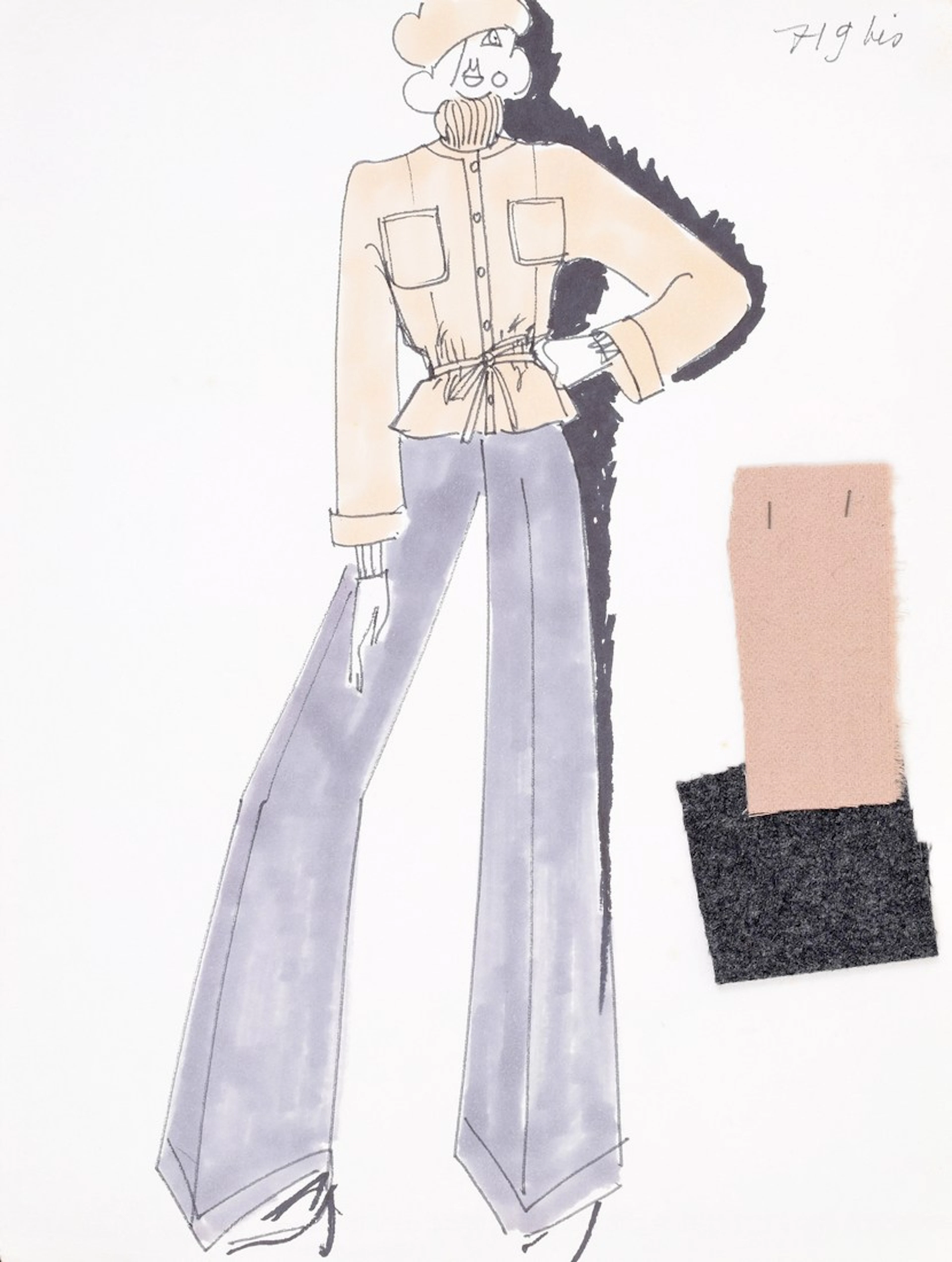 Karl Lagerfeld Fashion Drawing