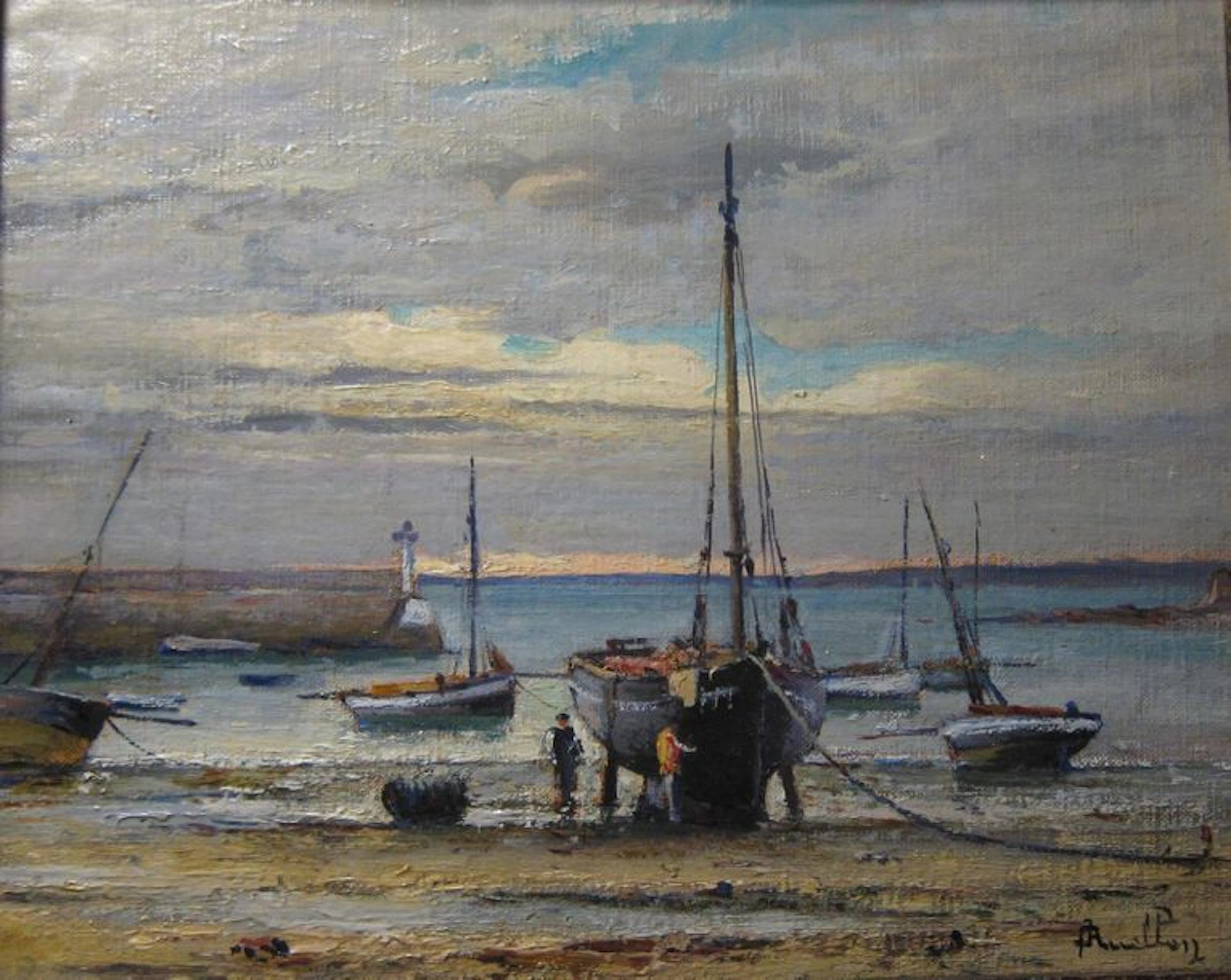Joseph Alexandre RUELLAN (1864-1931) "Marine…