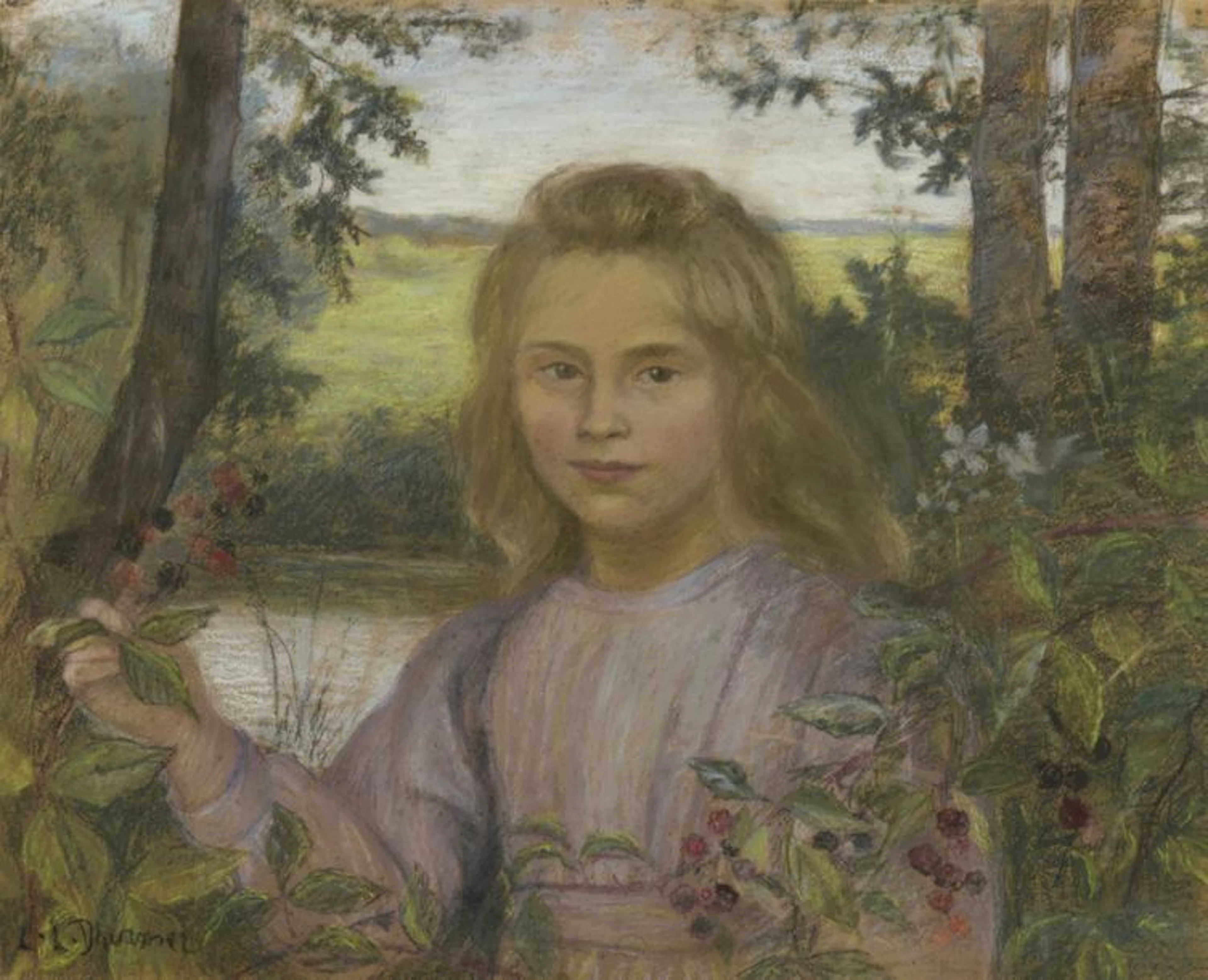 Lucien LÉVY-DHURMER (1865-1935) Jeune fille...