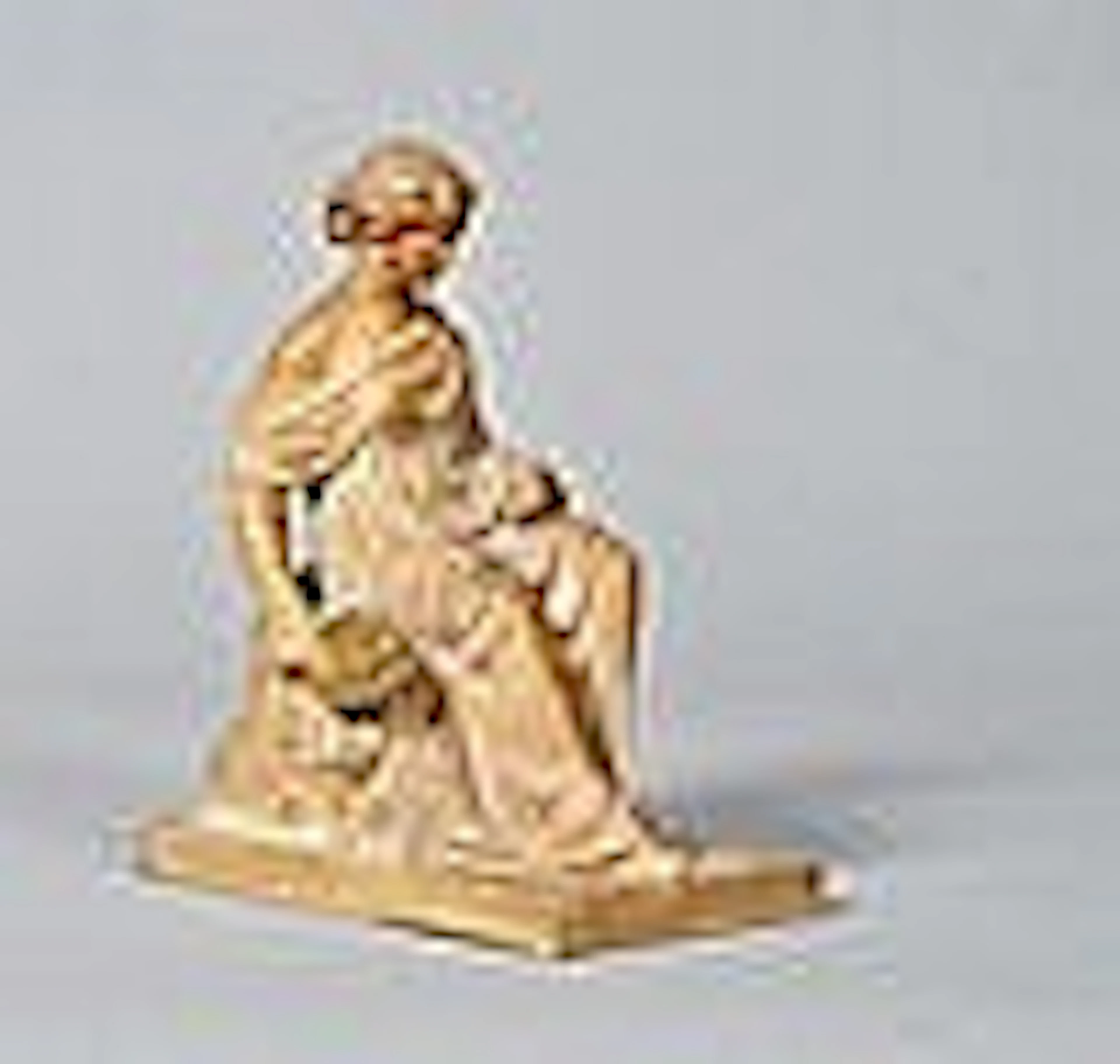 A 19c terracotta classical figure of a robed